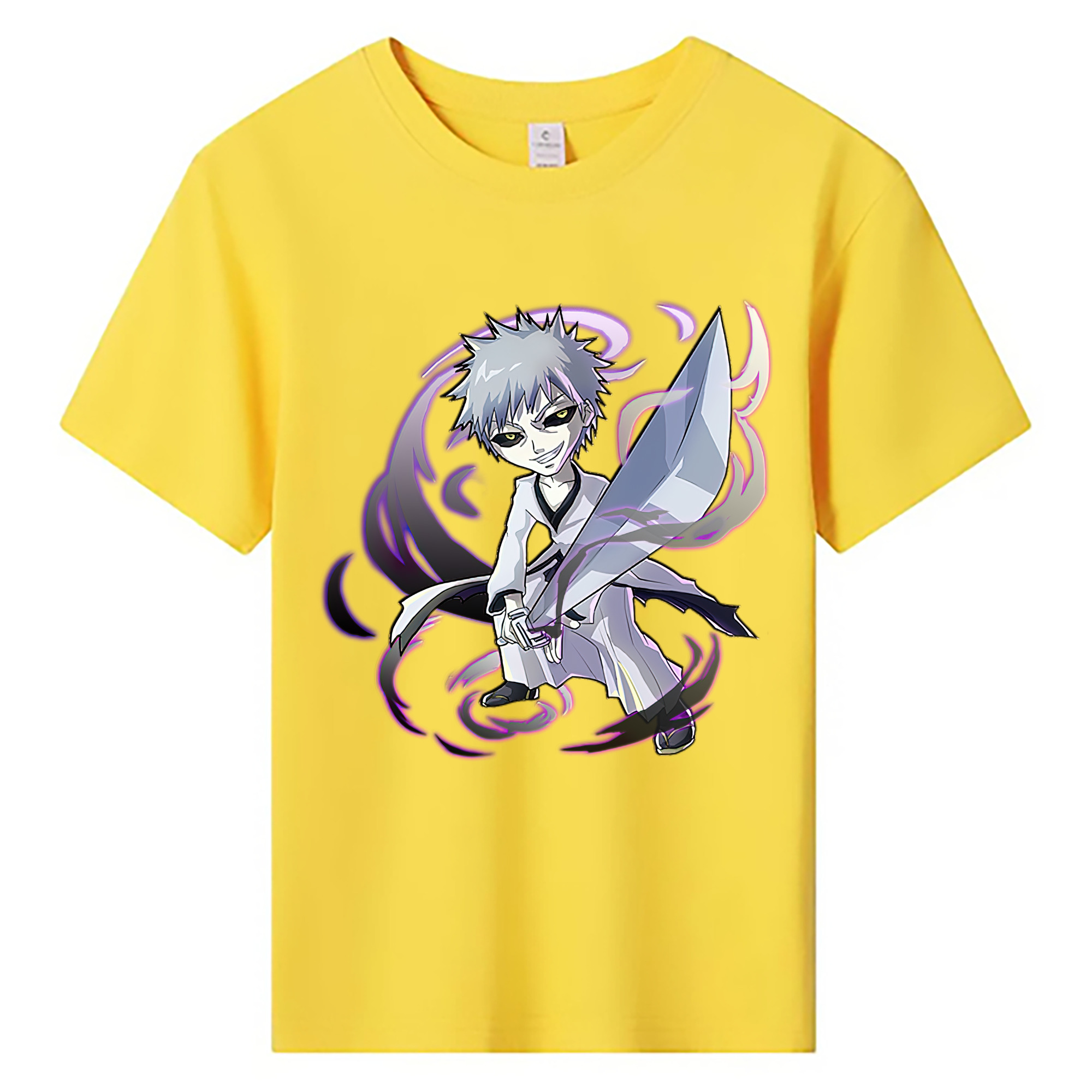（画像用） ブリーチ 黒崎一護（くろさき いちご）BLEACH Kurosaki Ichigo 綿100％キッズTシャツ（フロントプリント）