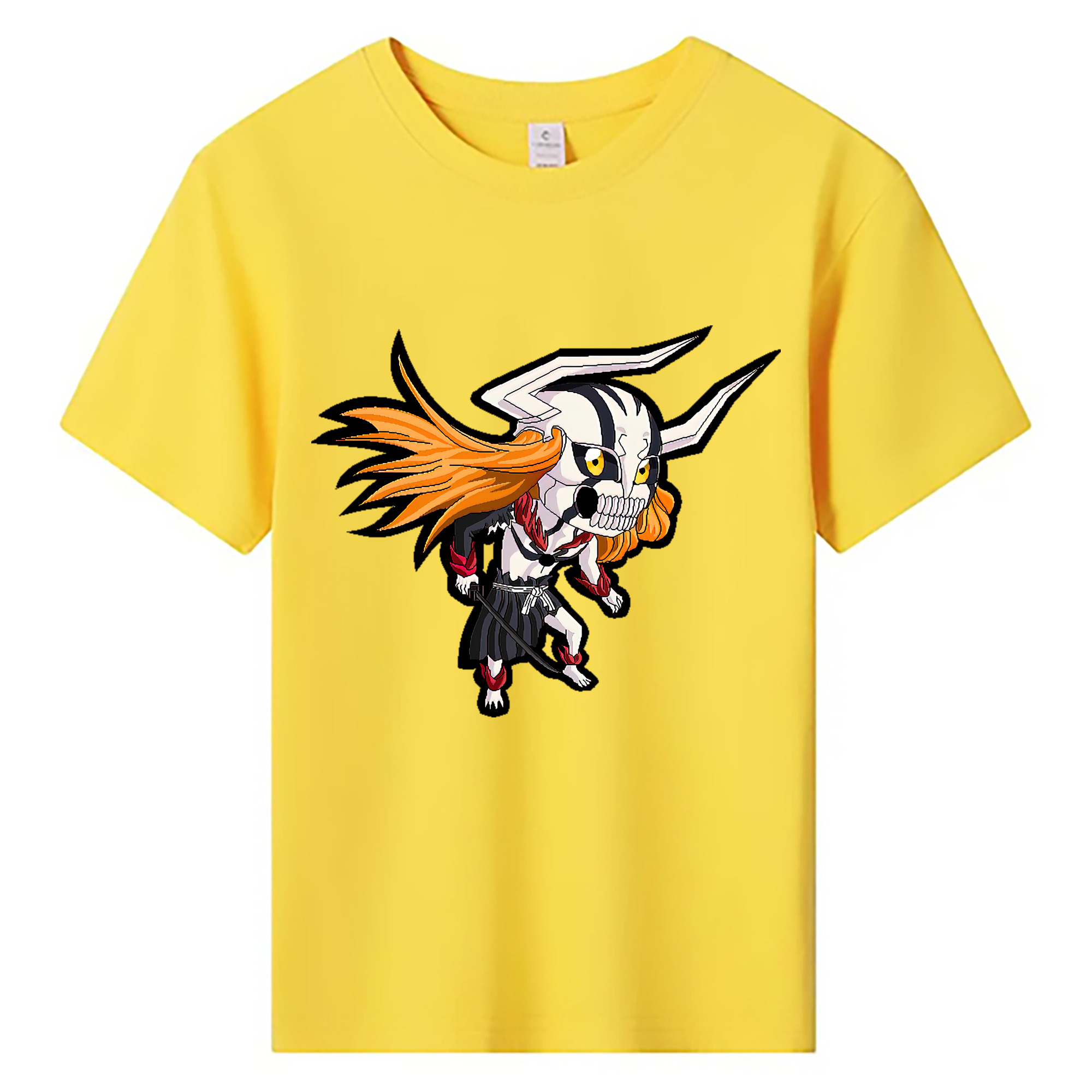 （画像用） ブリーチ 黒崎一護（くろさき いちご）BLEACH Kurosaki Ichigo 綿100％キッズTシャツ（フロントプリント）