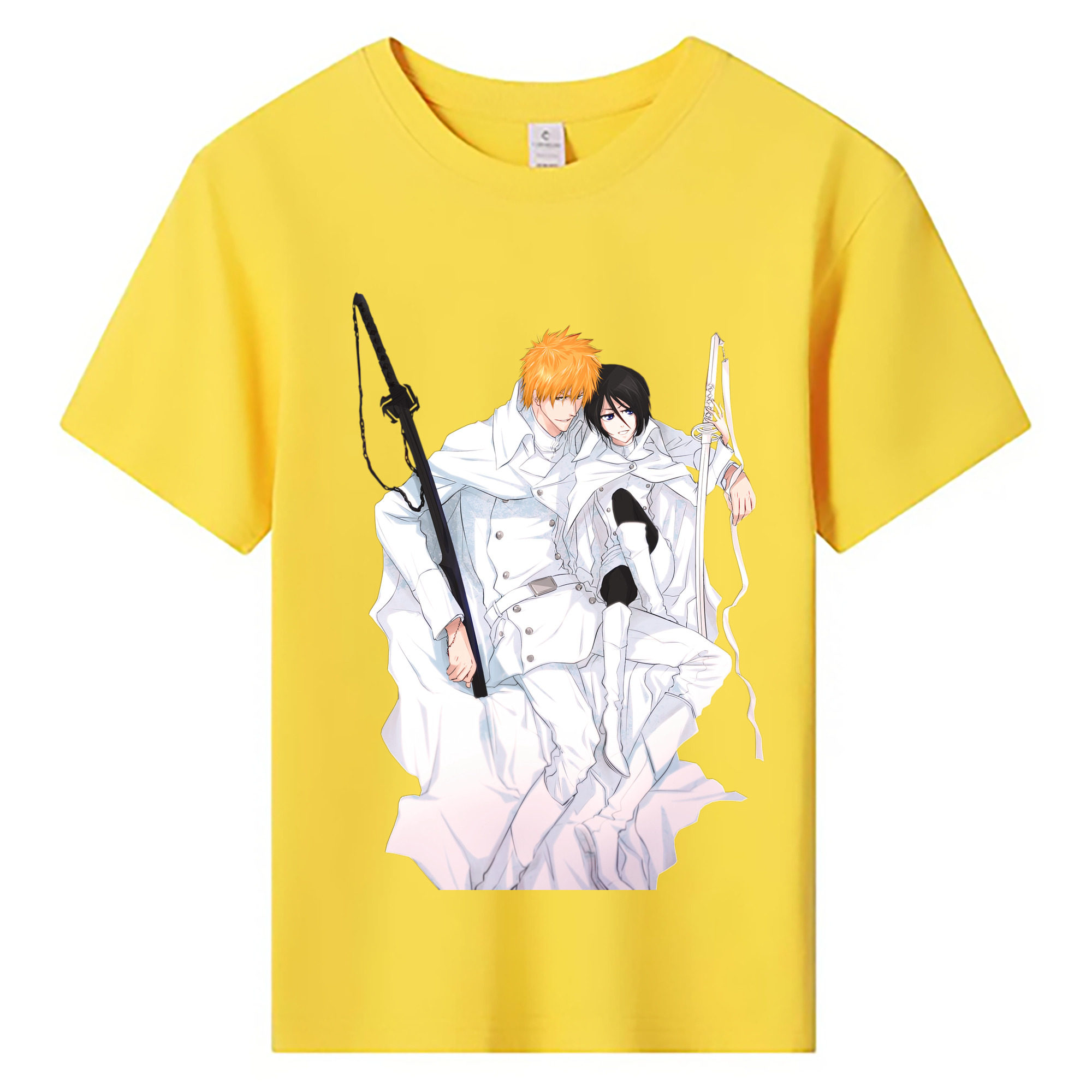 （画像用） ブリーチ 黒崎一護（くろさき いちご）BLEACH Kurosaki Ichigo 綿100％キッズTシャツ（フロントプリント）