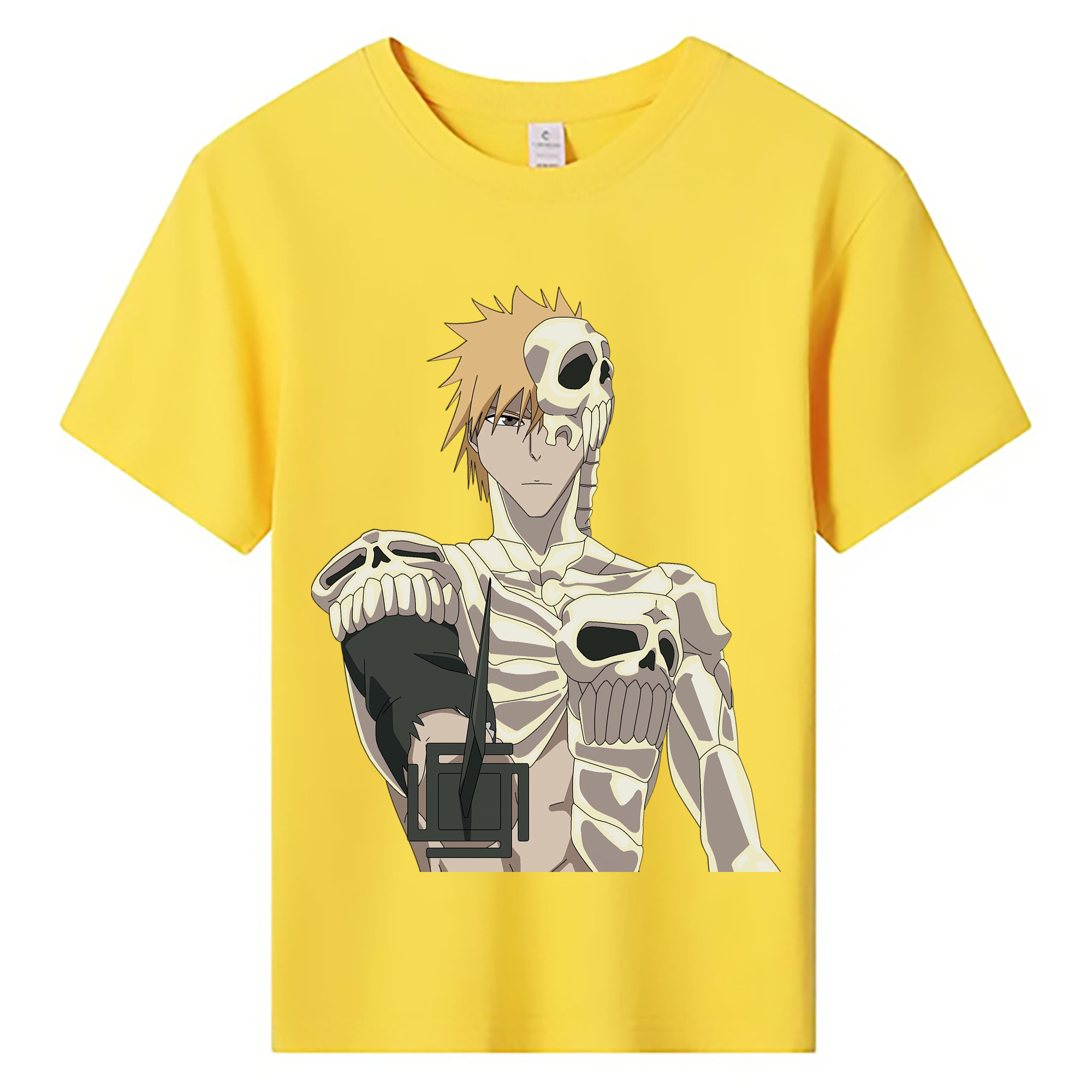 （画像用） ブリーチ 黒崎一護（くろさき いちご）BLEACH Kurosaki Ichigo 綿100％キッズTシャツ（フロントプリント）