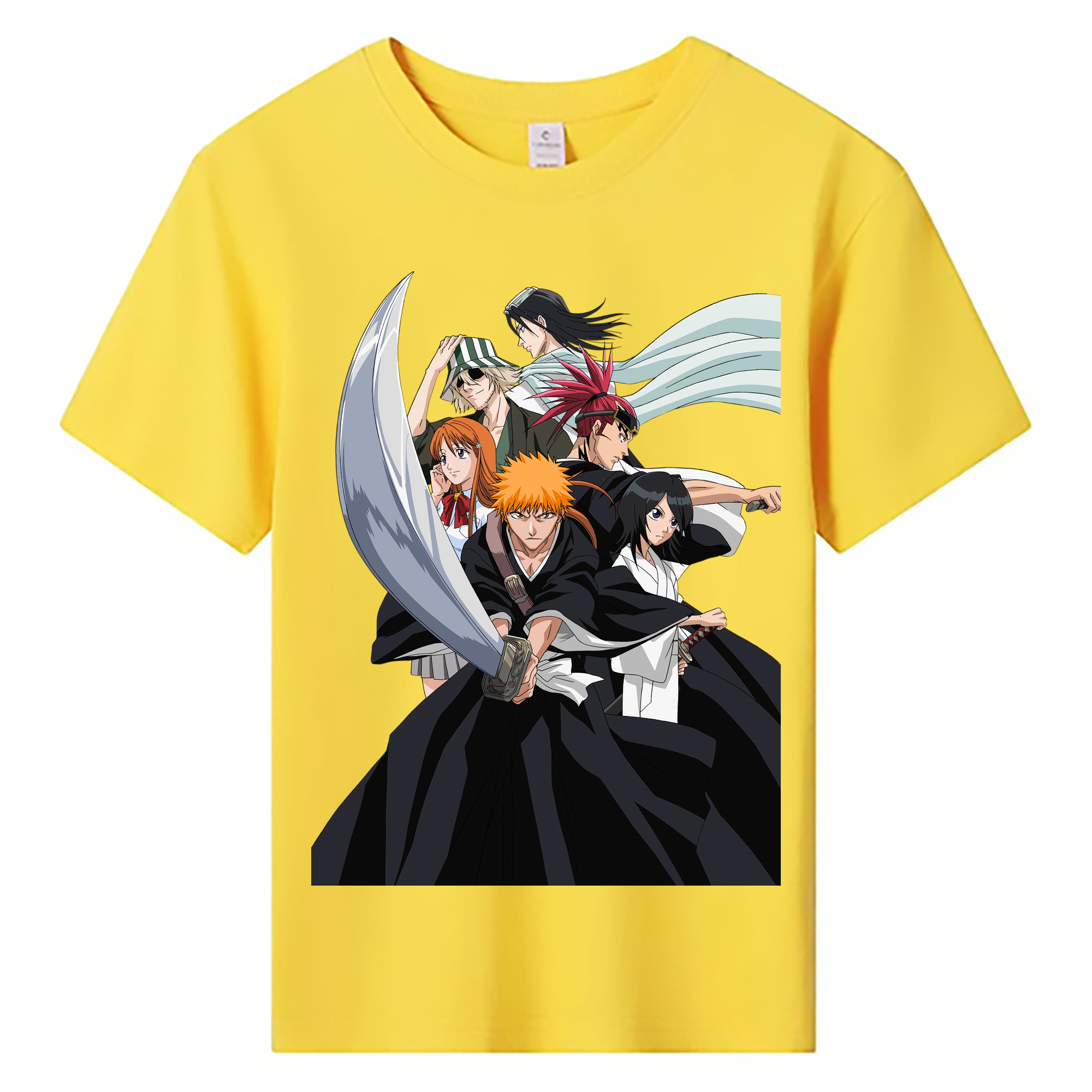 （画像用） ブリーチ 黒崎一護（くろさき いちご）BLEACH Kurosaki Ichigo 綿100％キッズTシャツ（フロントプリント）