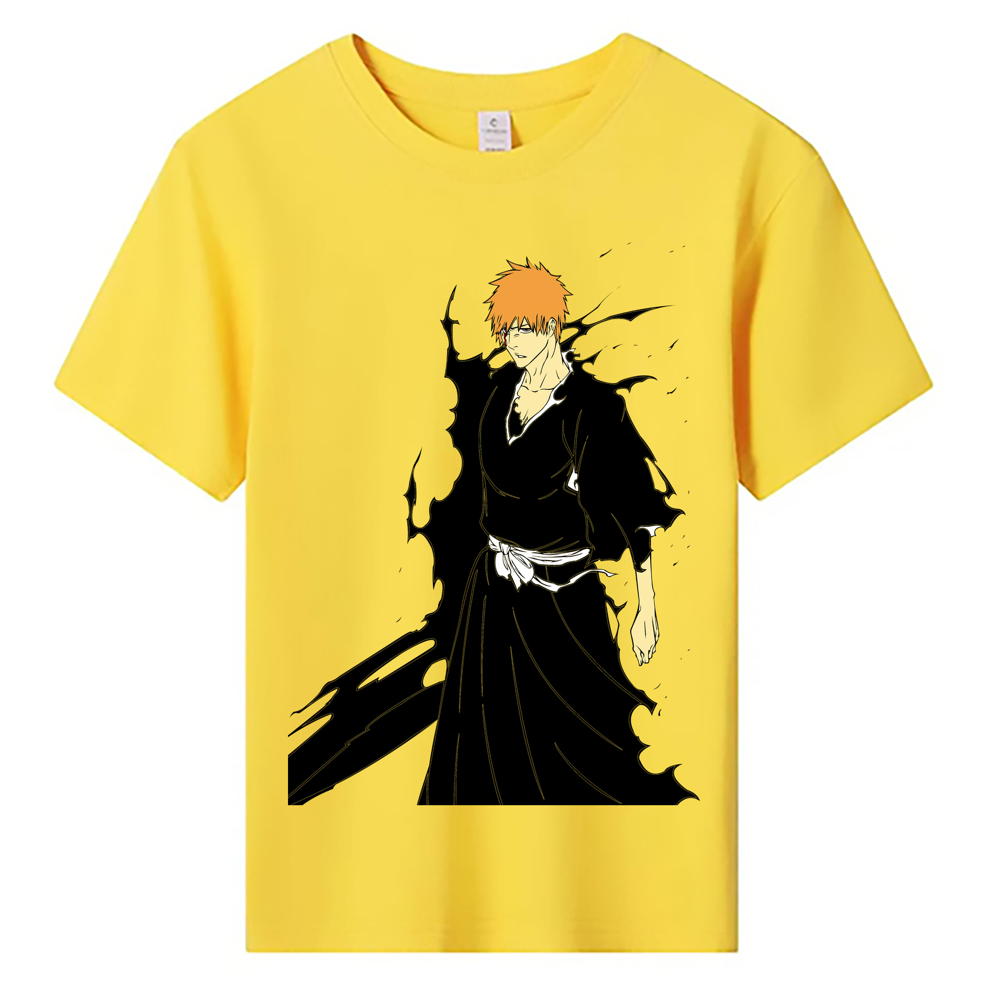 （画像用） ブリーチ 黒崎一護（くろさき いちご）BLEACH Kurosaki Ichigo 綿100％キッズTシャツ（フロントプリント）