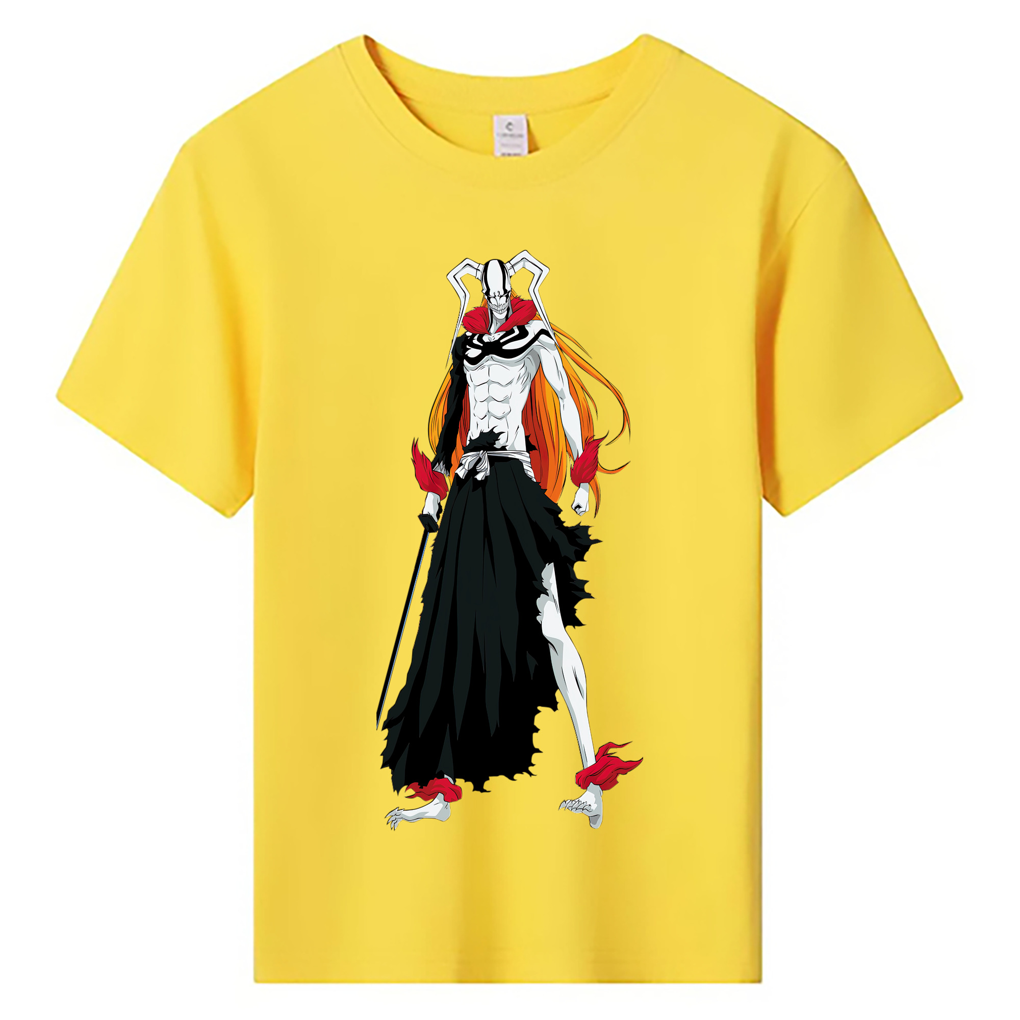 （画像用） ブリーチ 黒崎一護（くろさき いちご）BLEACH Kurosaki Ichigo 綿100％キッズTシャツ（フロントプリント）