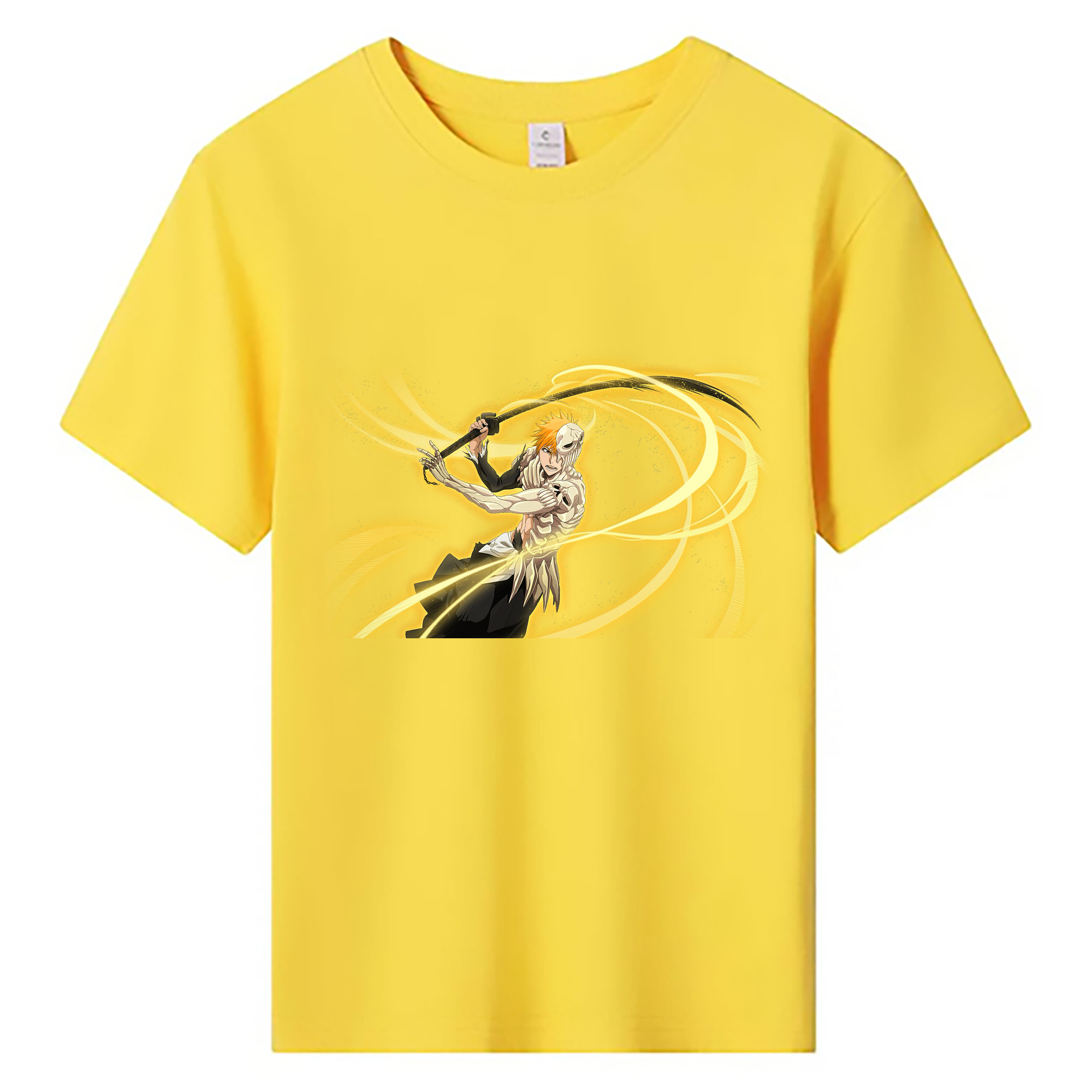 （画像用） ブリーチ 黒崎一護（くろさき いちご）BLEACH Kurosaki Ichigo 綿100％キッズTシャツ（フロントプリント）