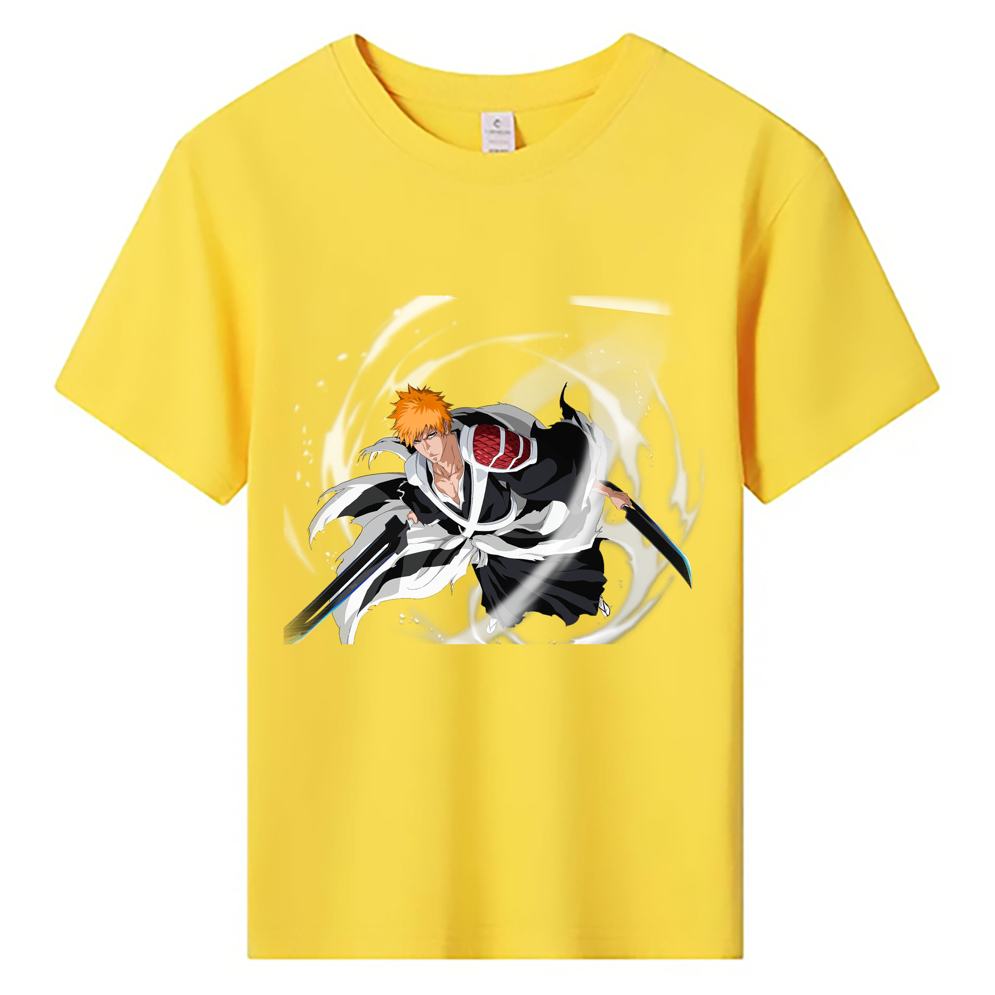 （画像用） ブリーチ 黒崎一護（くろさき いちご）BLEACH Kurosaki Ichigo 綿100％キッズTシャツ（フロントプリント）