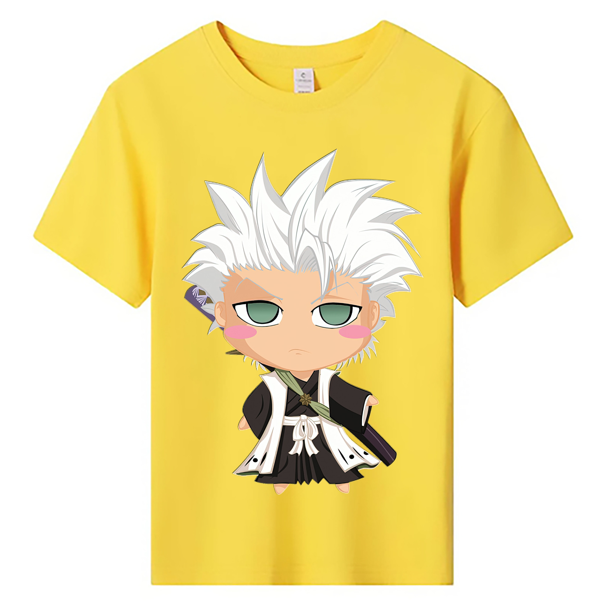 （画像用） ブリーチ 日番谷冬獅郎（ひつがや とうしろう） BLEACH Hitsugaya Toushirou 綿100％キッズTシャツ（フロントプリント）