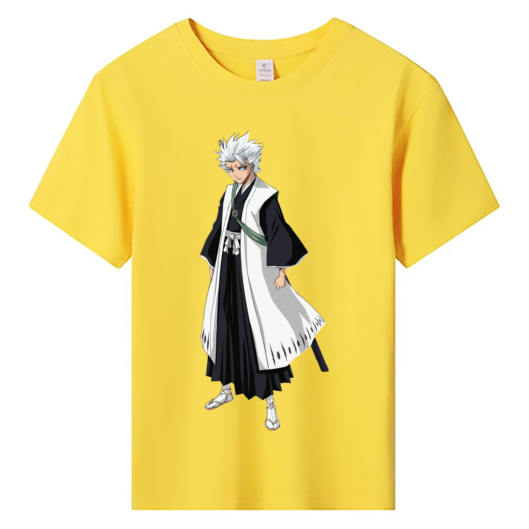（画像用） ブリーチ 日番谷冬獅郎（ひつがや とうしろう） BLEACH Hitsugaya Toushirou 綿100％キッズTシャツ（フロントプリント）