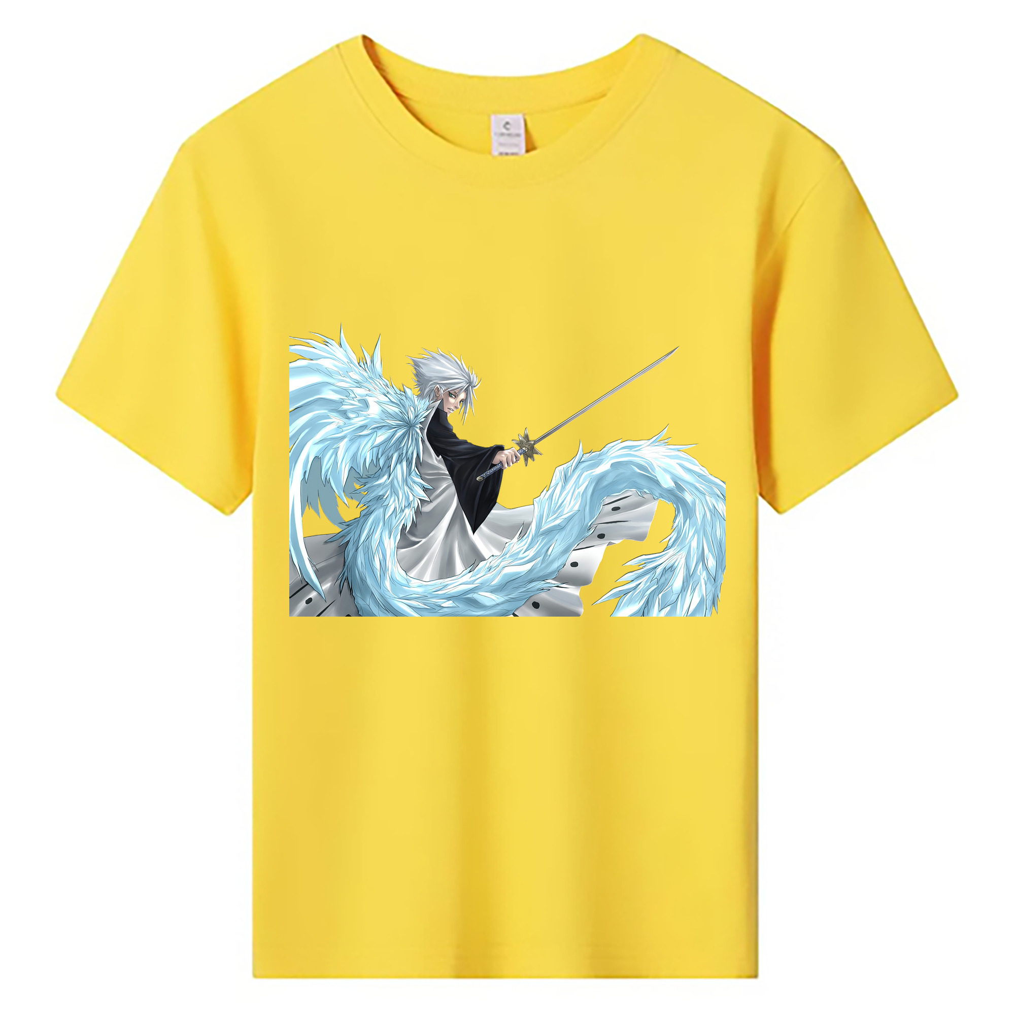 （画像用） ブリーチ 日番谷冬獅郎（ひつがや とうしろう） BLEACH Hitsugaya Toushirou 綿100％キッズTシャツ（フロントプリント）