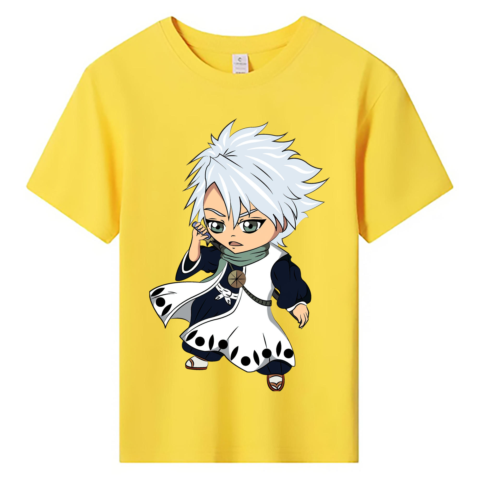 （画像用） ブリーチ 日番谷冬獅郎（ひつがや とうしろう） BLEACH Hitsugaya Toushirou 綿100％キッズTシャツ（フロントプリント）