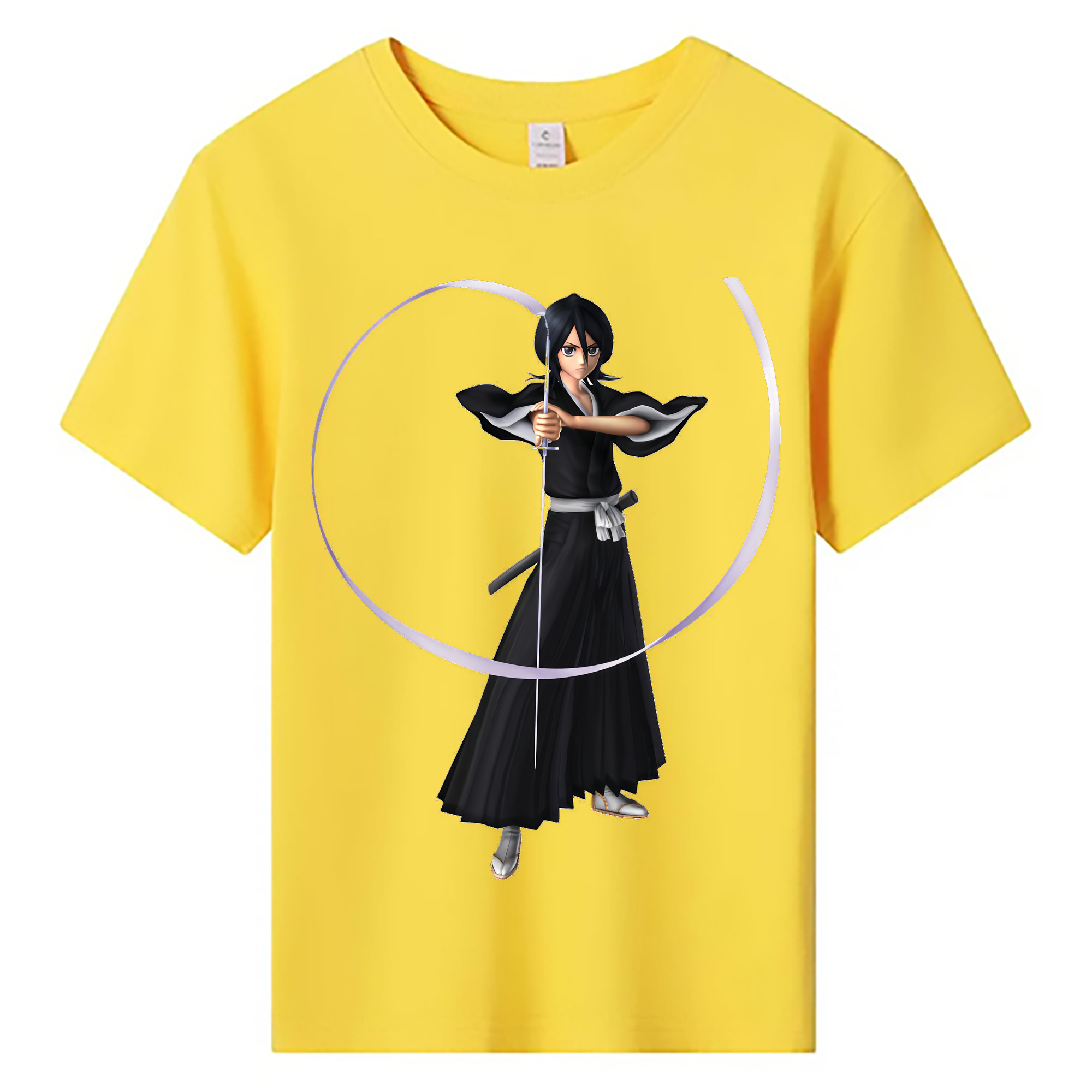 （画像用） ブリーチ 朽木ルキア BLEACH Kuchiki Rukia 綿100％キッズTシャツ（フロントプリント）