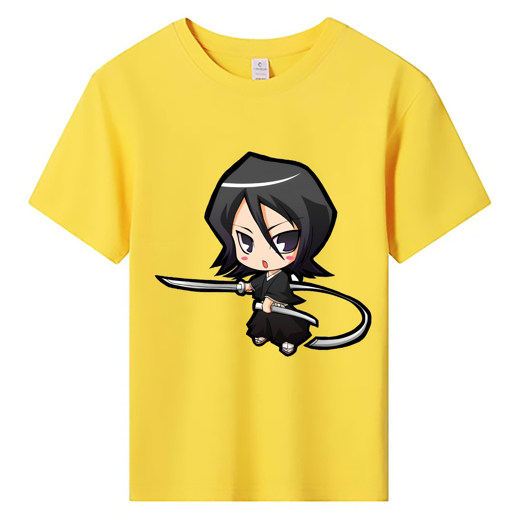（画像用） ブリーチ 朽木ルキア BLEACH Kuchiki Rukia 綿100％キッズTシャツ（フロントプリント）