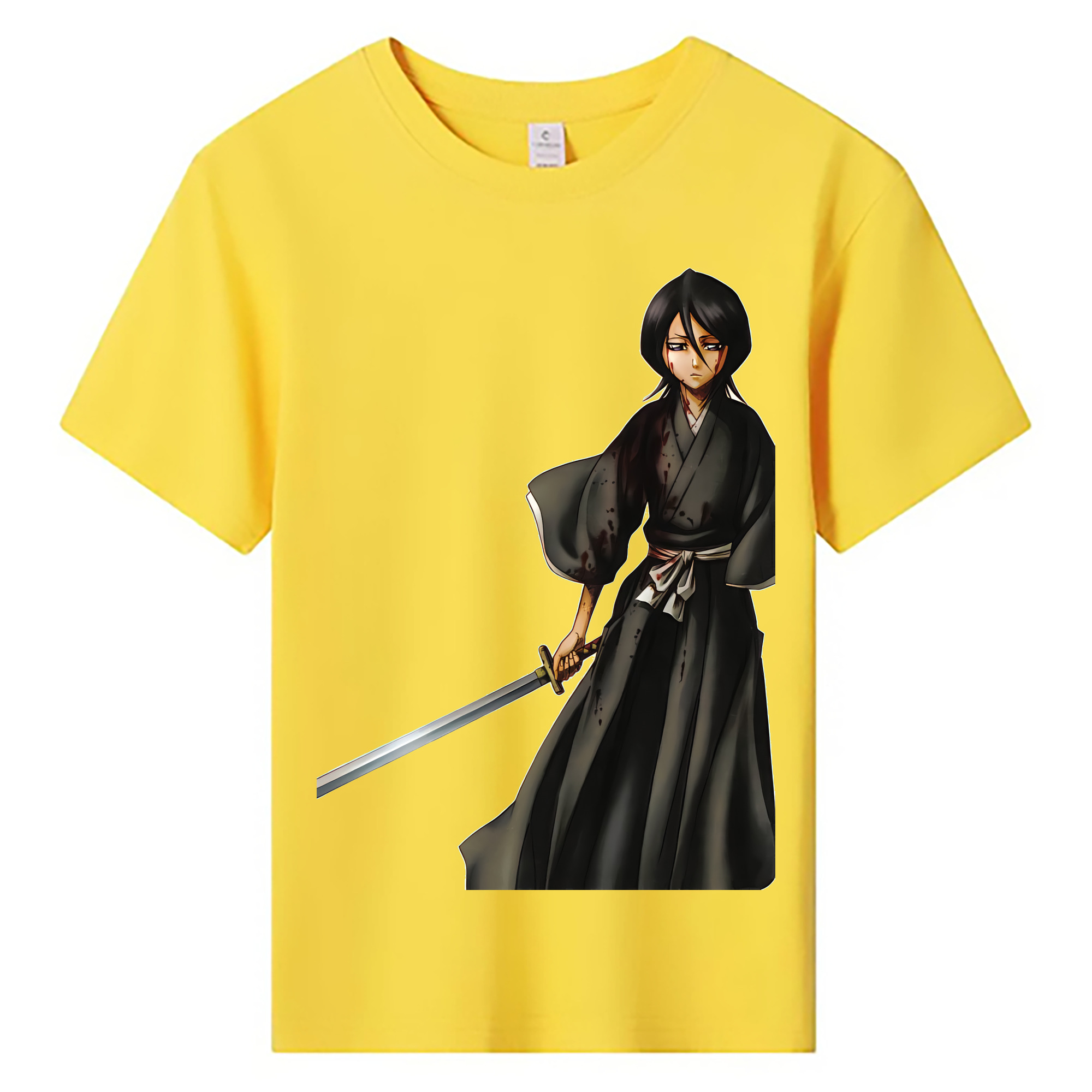 （画像用） ブリーチ 朽木ルキア BLEACH Kuchiki Rukia 綿100％キッズTシャツ（フロントプリント）