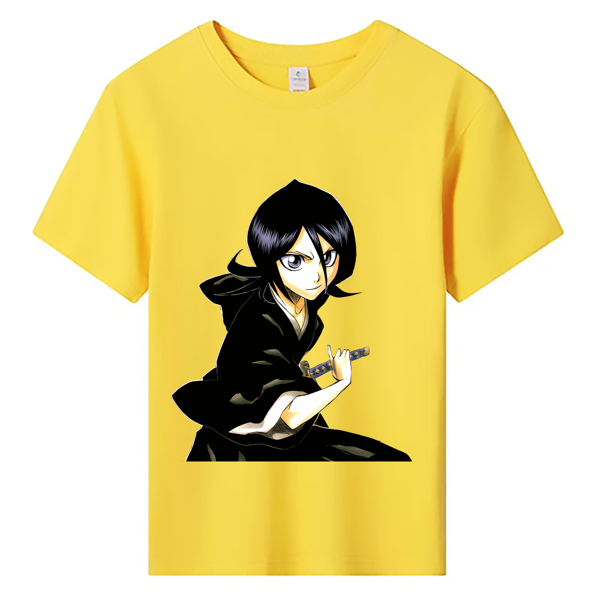 （画像用） ブリーチ 朽木ルキア BLEACH Kuchiki Rukia 綿100％キッズTシャツ（フロントプリント）