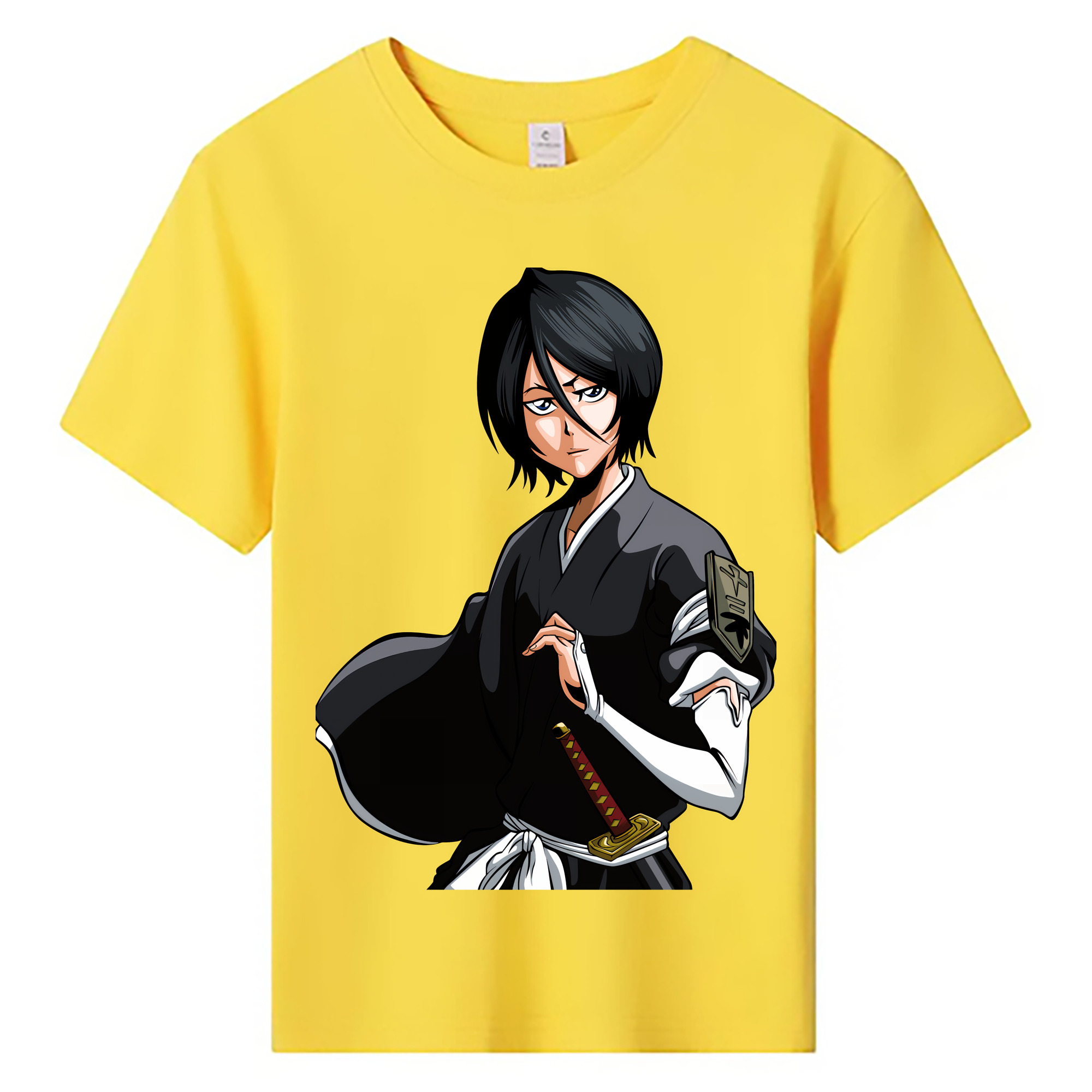（画像用） ブリーチ 朽木ルキア BLEACH Kuchiki Rukia 綿100％キッズTシャツ（フロントプリント）