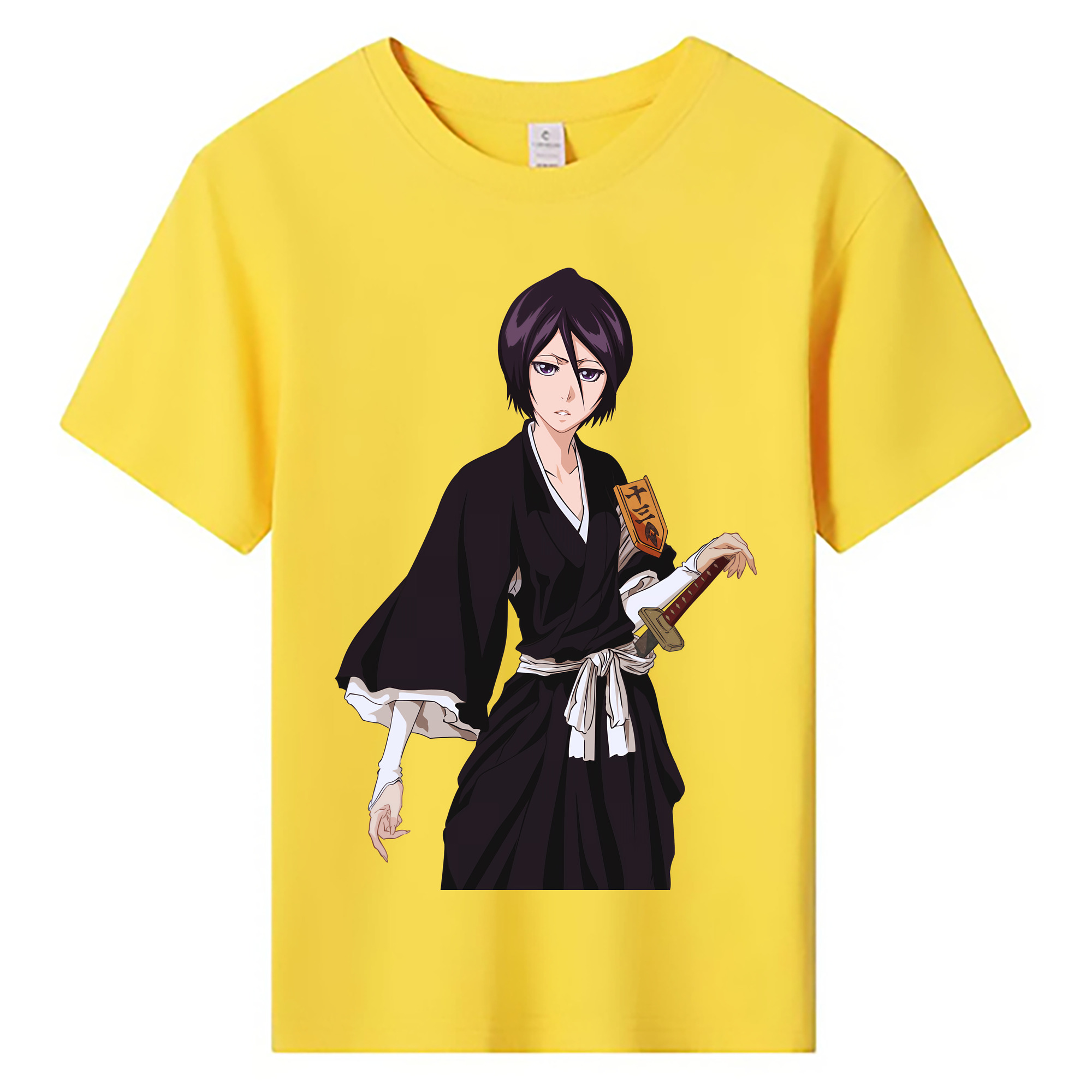 （画像用） ブリーチ 朽木ルキア BLEACH Kuchiki Rukia 綿100％キッズTシャツ（フロントプリント）