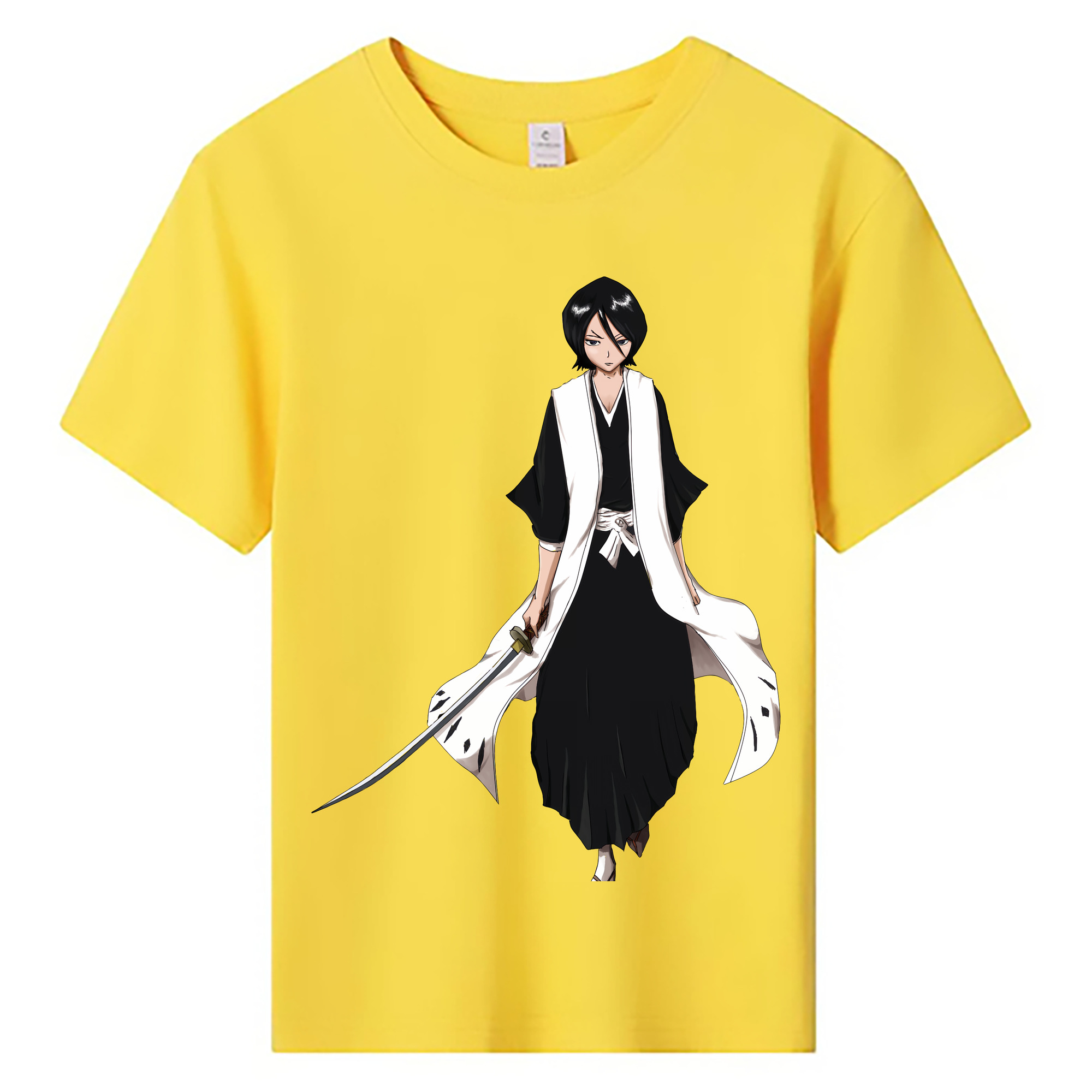 （画像用） ブリーチ 朽木ルキア BLEACH Kuchiki Rukia 綿100％キッズTシャツ（フロントプリント）