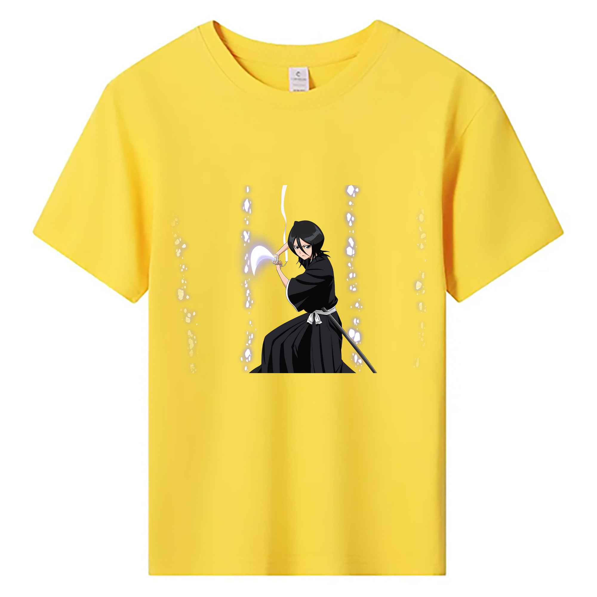 （画像用） ブリーチ 朽木ルキア BLEACH Kuchiki Rukia 綿100％キッズTシャツ（フロントプリント）