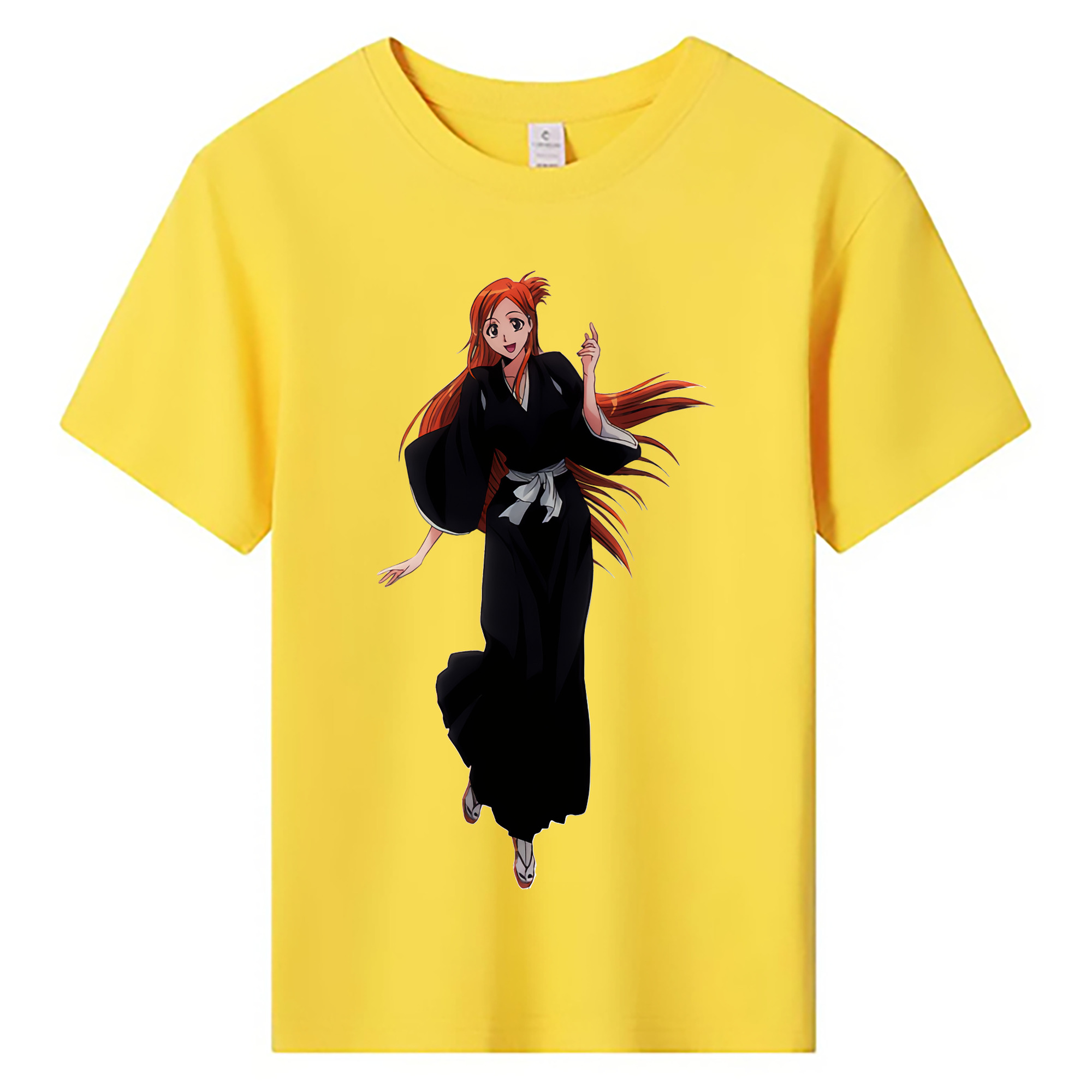 （画像用） ブリーチ 井上織姫（いのうえおりひめ） BLEACH Inoue Orihime 綿100％キッズTシャツ（フロントプリント）