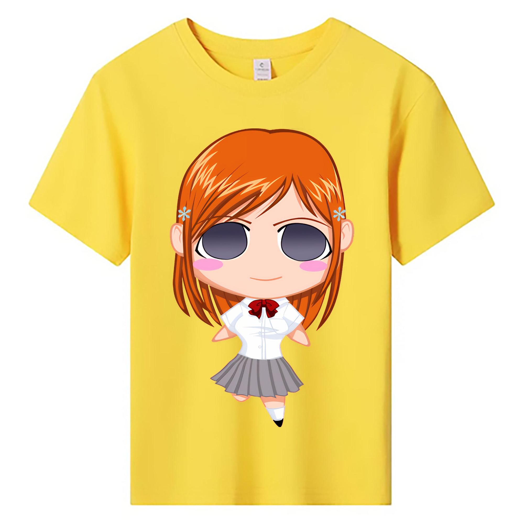 （画像用） ブリーチ 井上織姫（いのうえおりひめ） BLEACH Inoue Orihime 綿100％キッズTシャツ（フロントプリント）