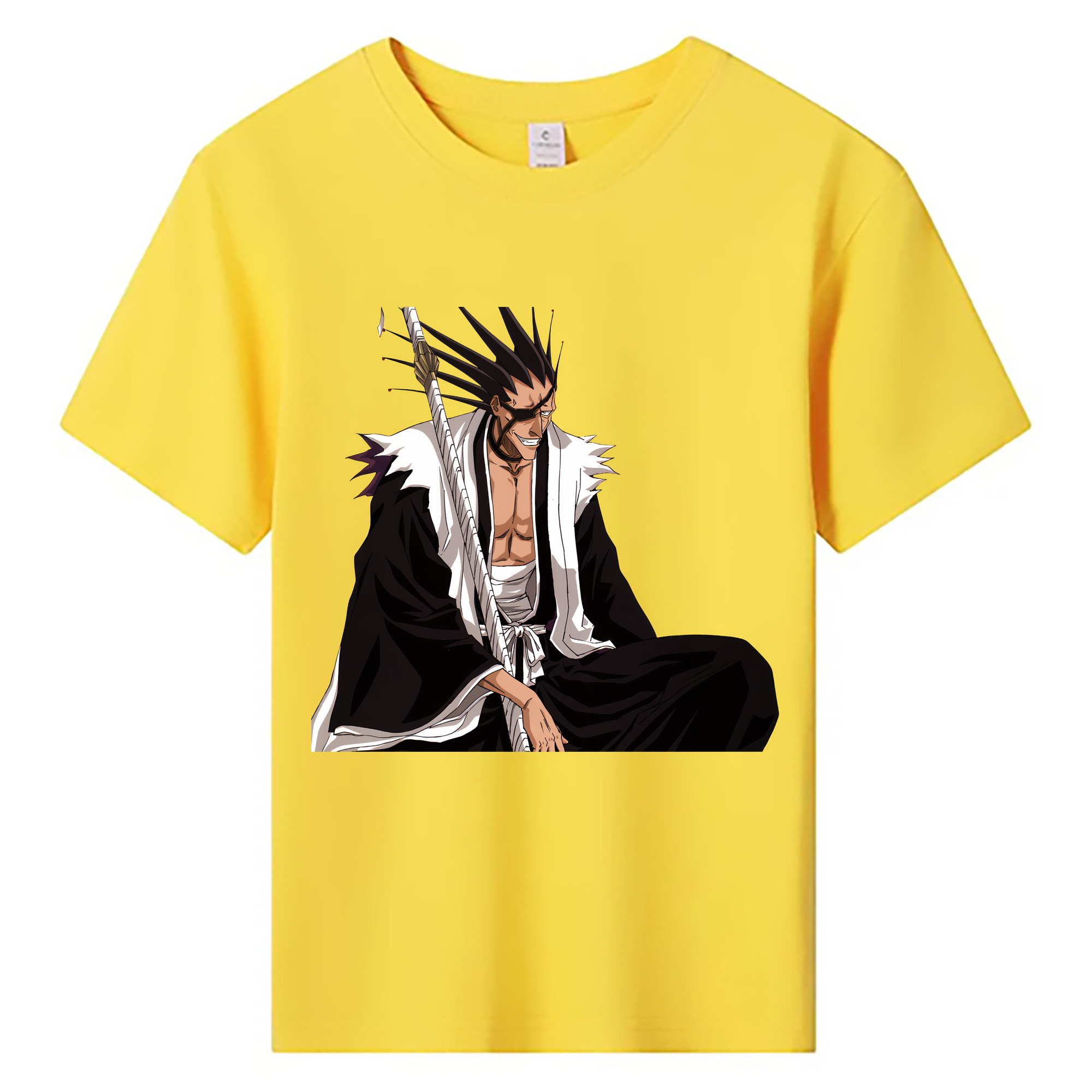 （画像用） ブリーチ ざらき けんぱち BLEACH Zaraki Kenpachi 綿100％キッズTシャツ（フロントプリント）