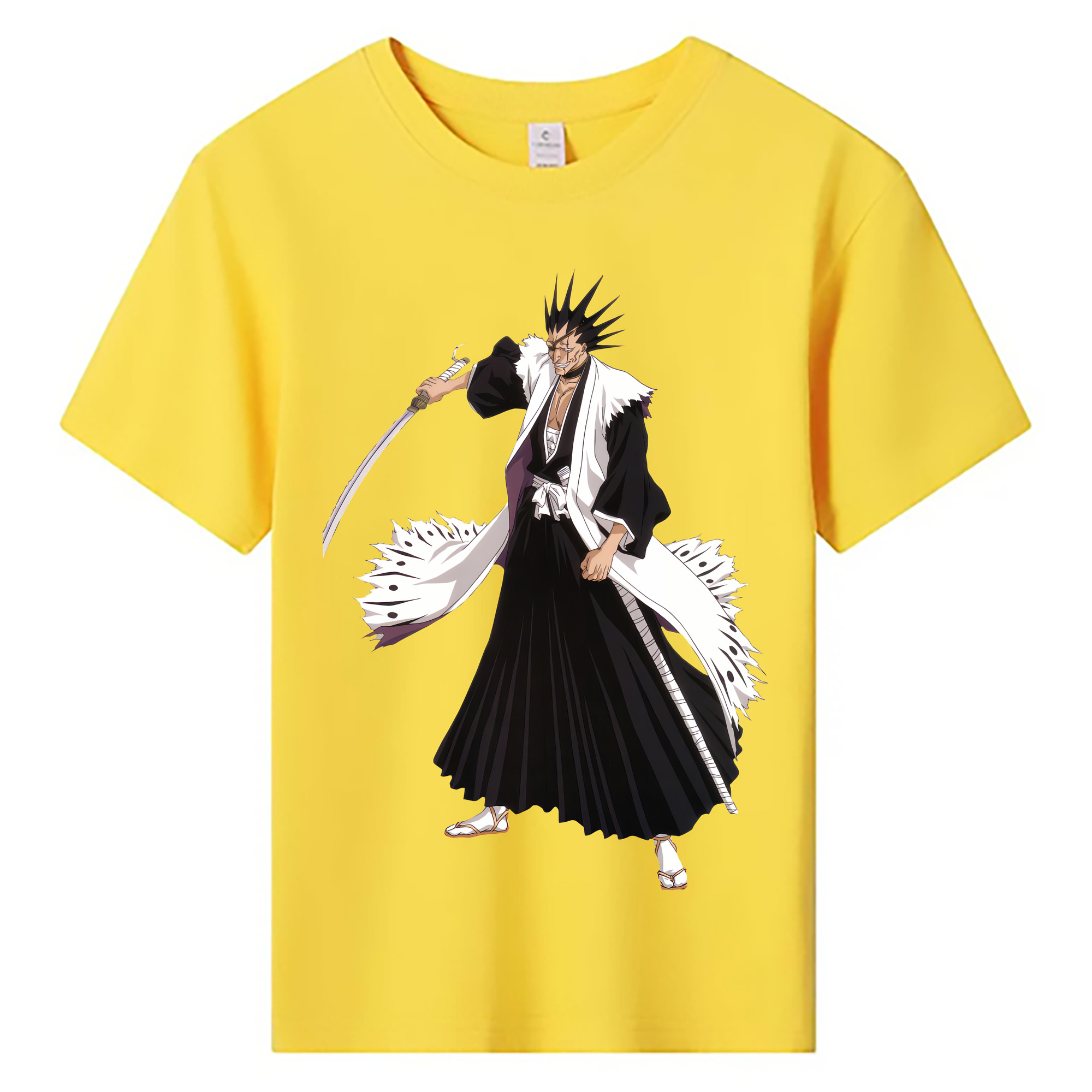 （画像用） ブリーチ ざらき けんぱち BLEACH Zaraki Kenpachi 綿100％キッズTシャツ（フロントプリント）
