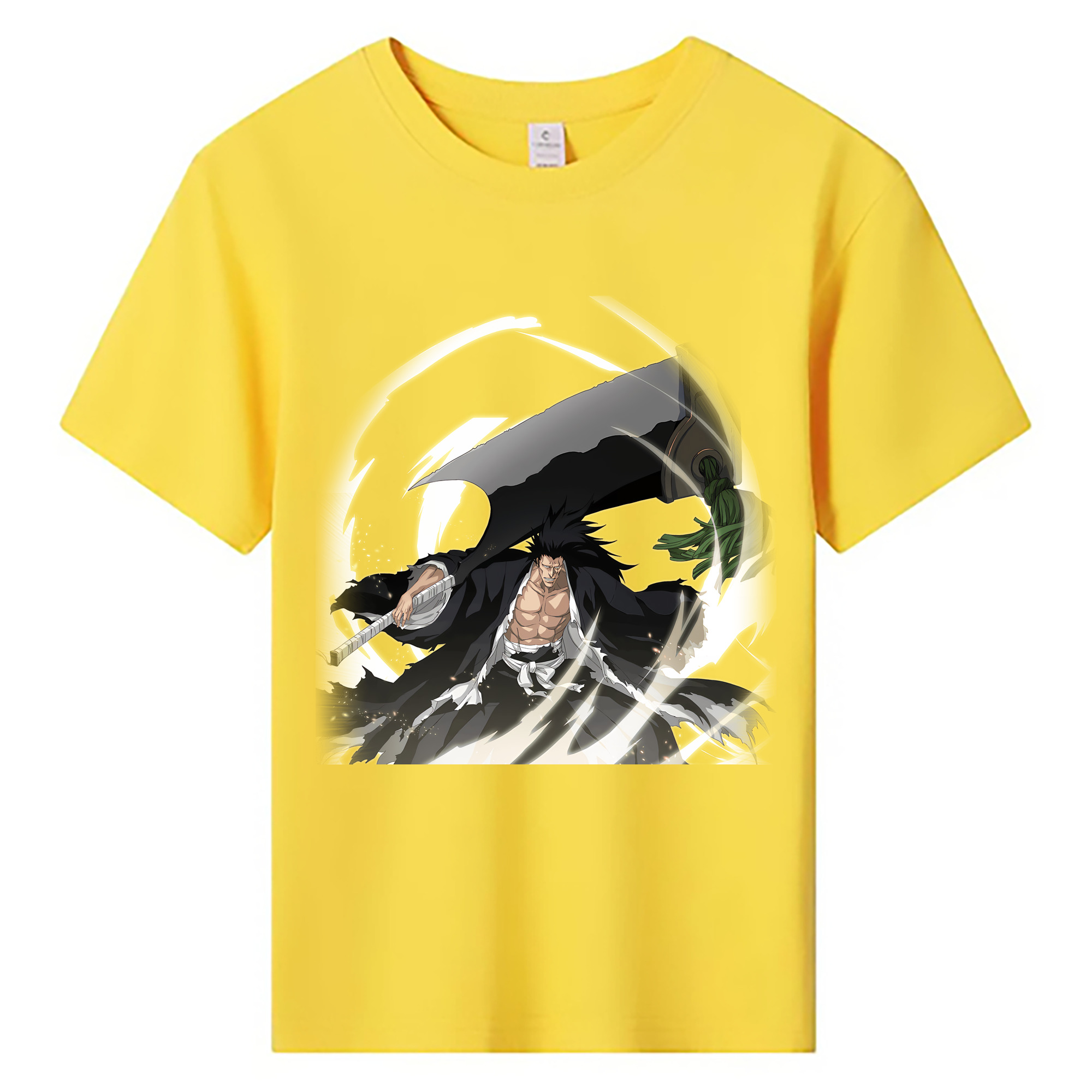 （画像用） ブリーチ ざらき けんぱち BLEACH Zaraki Kenpachi 綿100％キッズTシャツ（フロントプリント）