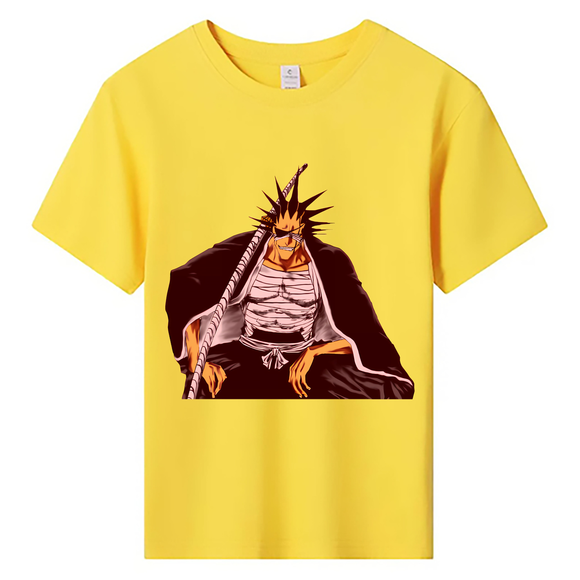 （画像用） ブリーチ ざらき けんぱち BLEACH Zaraki Kenpachi 綿100％キッズTシャツ（フロントプリント）