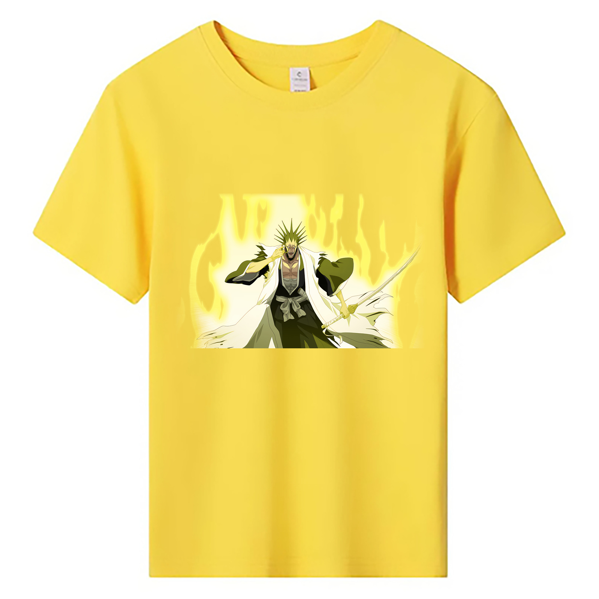 （画像用） ブリーチ ざらき けんぱち BLEACH Zaraki Kenpachi 綿100％キッズTシャツ（フロントプリント）