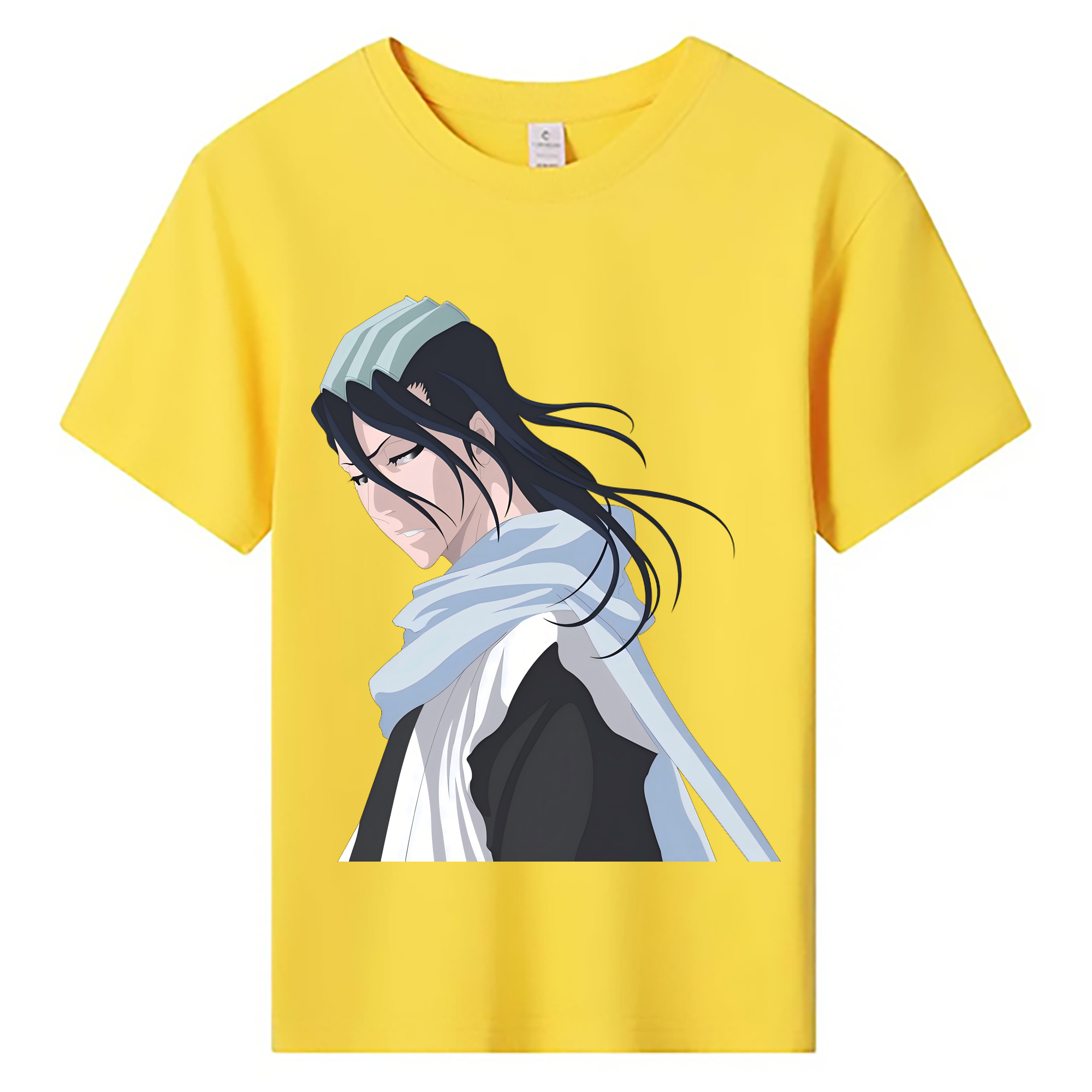 （画像用） ブリーチ くちき びゃくや BLEACH Kuchiki Byakuya 綿100％キッズTシャツ（フロントプリント）