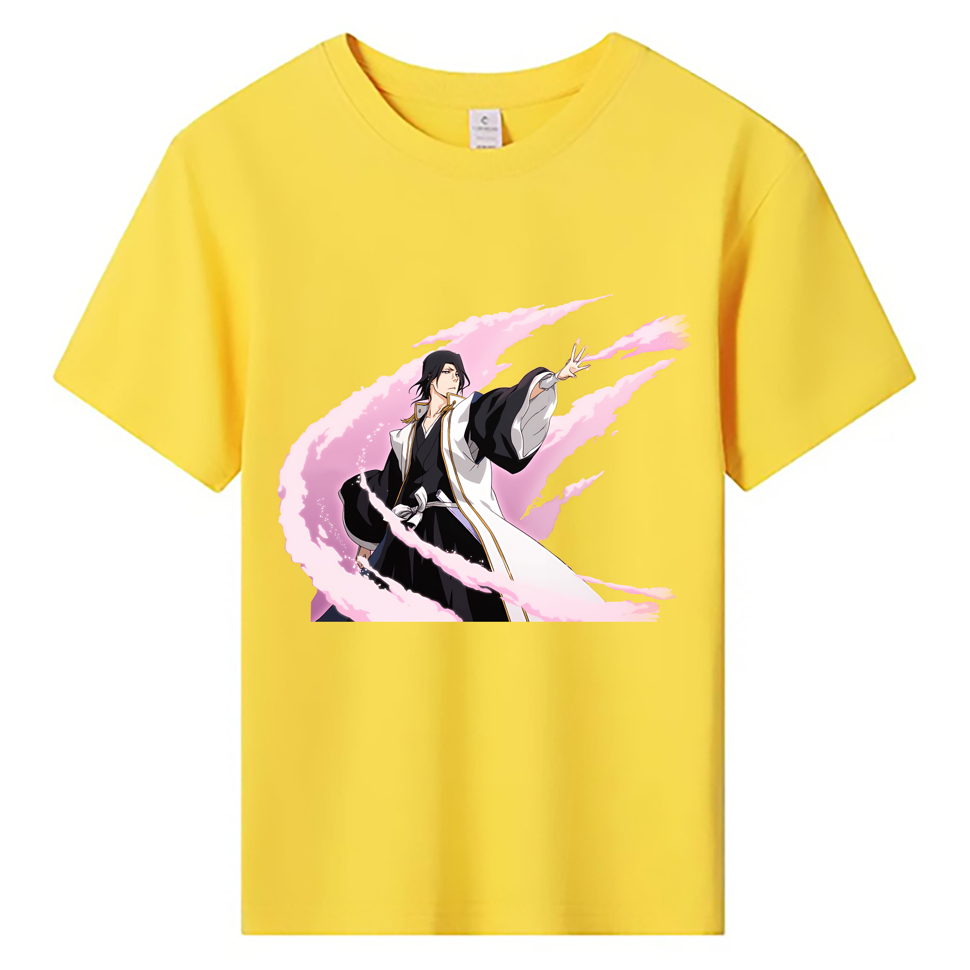 （画像用） ブリーチ くちき びゃくや BLEACH Kuchiki Byakuya 綿100％キッズTシャツ（フロントプリント）