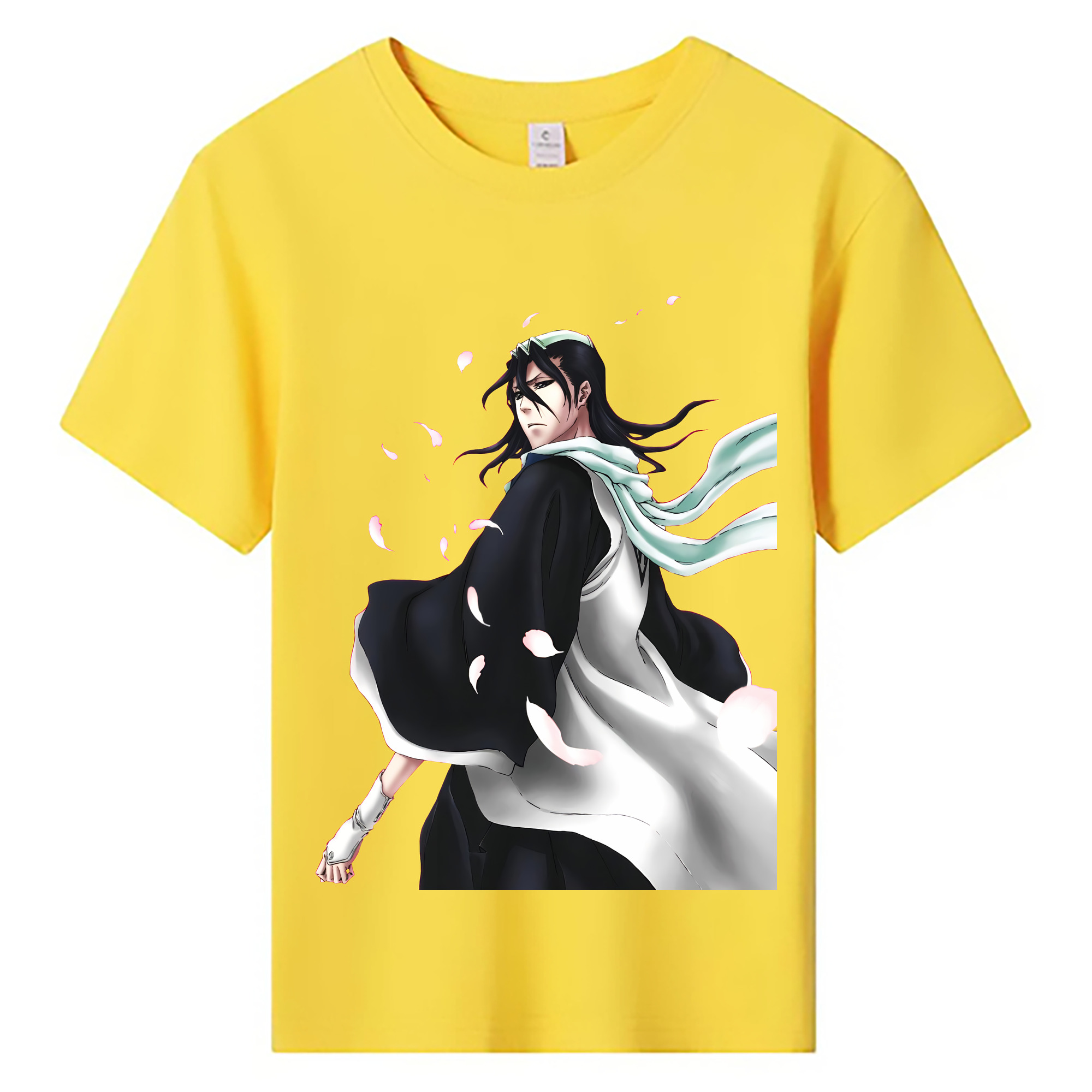 （画像用） ブリーチ くちき びゃくや BLEACH Kuchiki Byakuya 綿100％キッズTシャツ（フロントプリント）