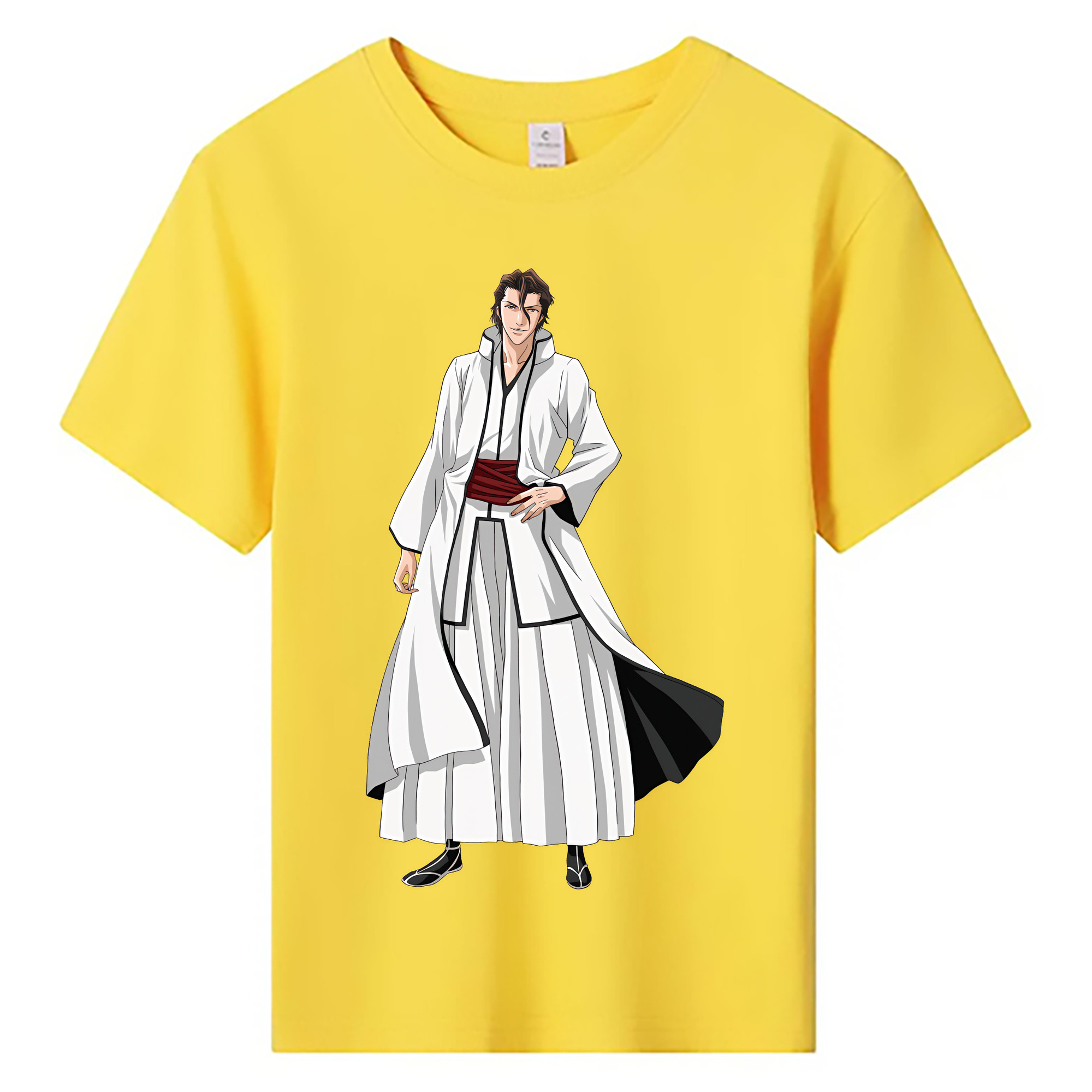 （画像用） ブリーチ 藍染 惣右介（あいぜん そうすけ） BLEACH Aizen Sousuke 綿100％キッズTシャツ（フロントプリント）