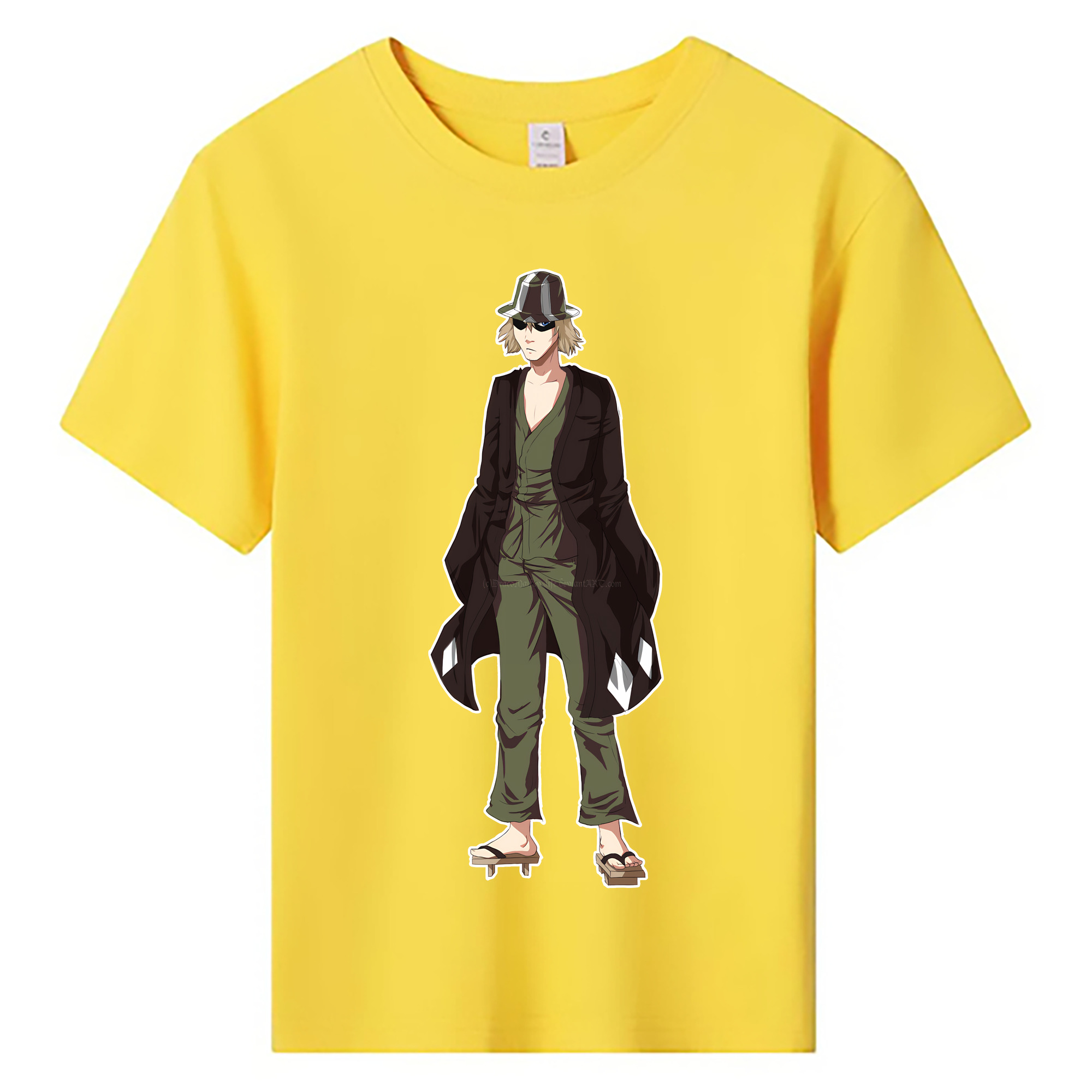 （画像用） "ブリーチ 浦原 喜助（うらはら きすけ） BLEACH Urahara Kisuke " 綿100％キッズTシャツ（フロントプリント）