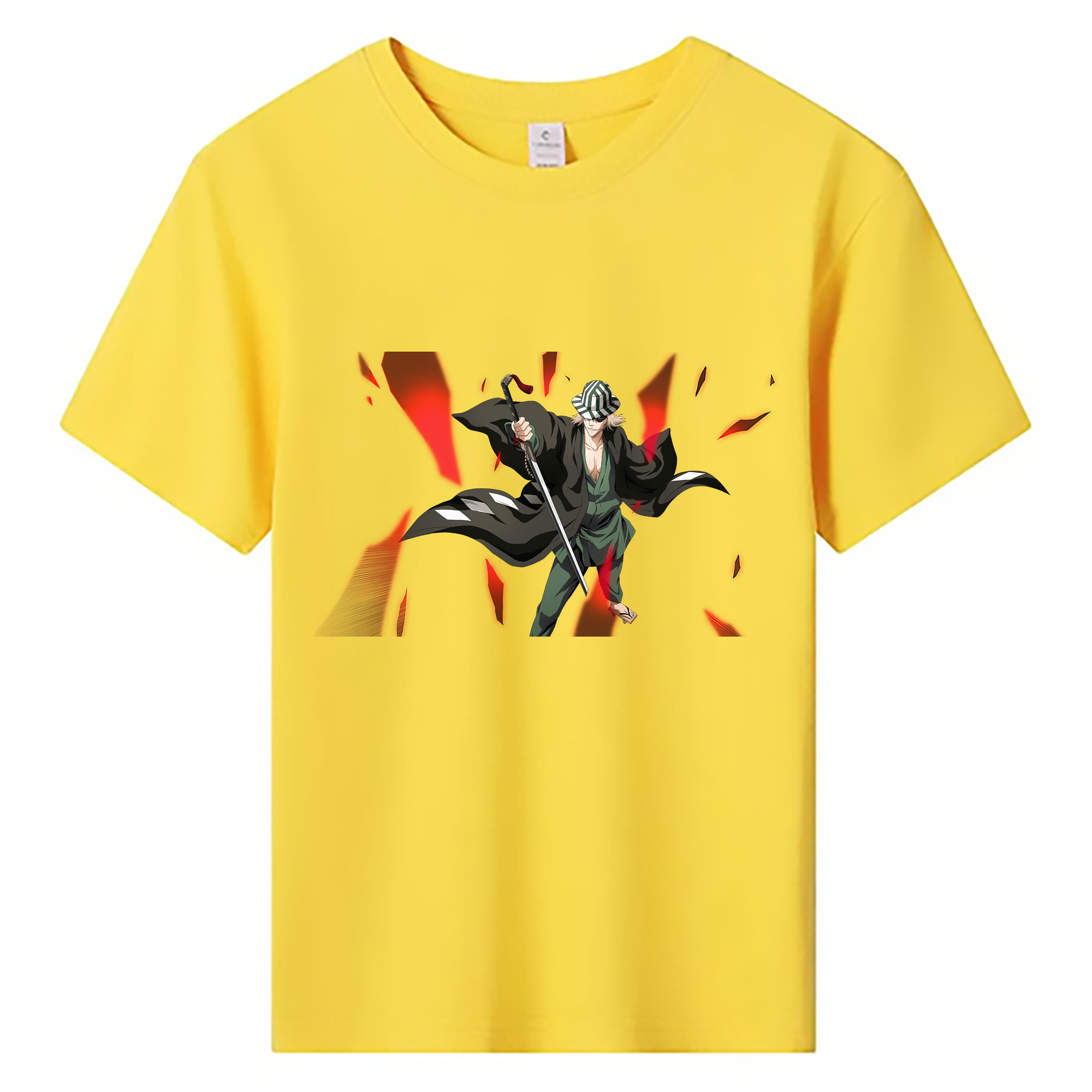 （画像用） "ブリーチ 浦原 喜助（うらはら きすけ） BLEACH Urahara Kisuke " 綿100％キッズTシャツ（フロントプリント）