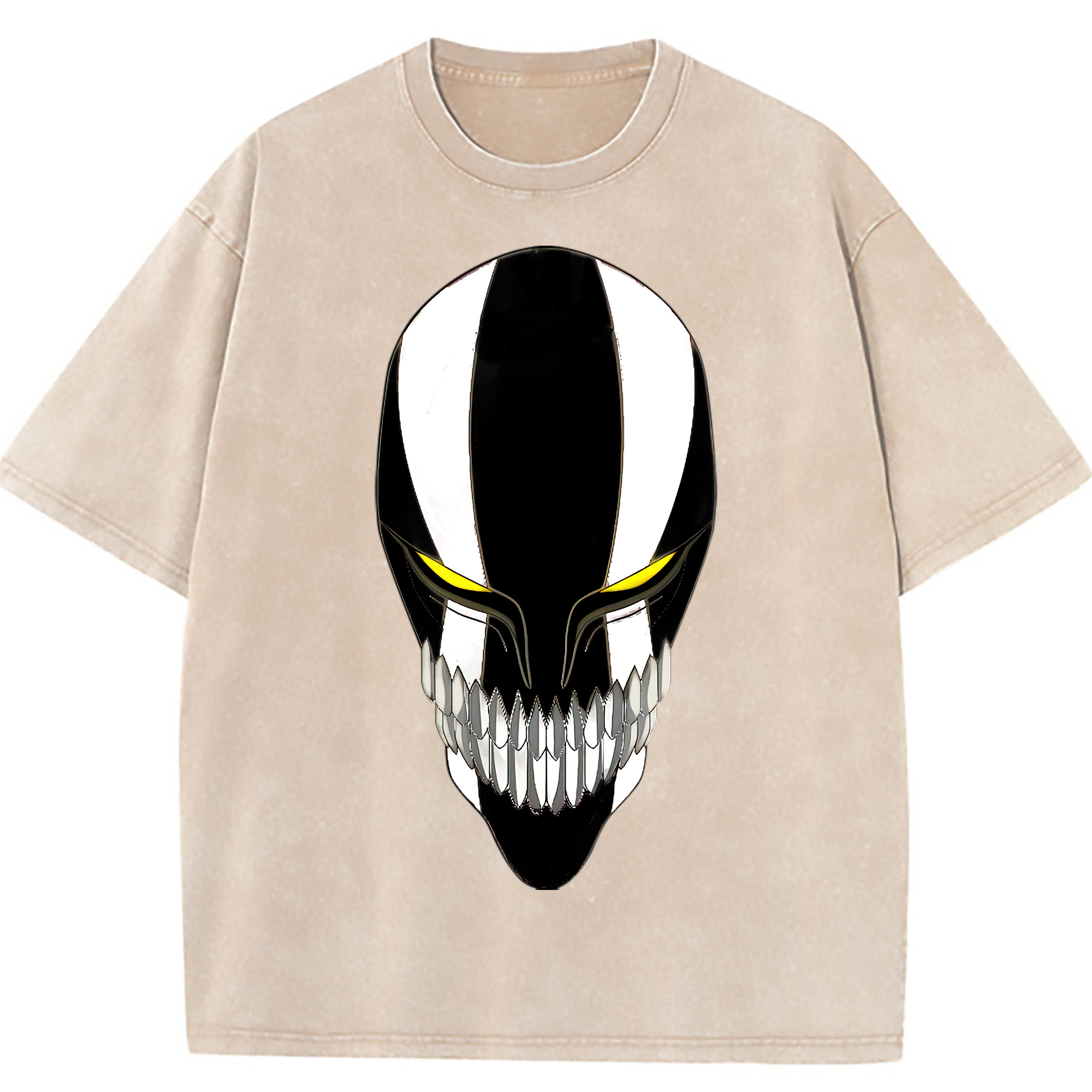 （画像用） ブリーチ 黒崎一護（くろさき いちご）BLEACH Kurosaki Ichigo 綿100% ヴィンテージ風 半袖Tシャツ（フロントプリント）
