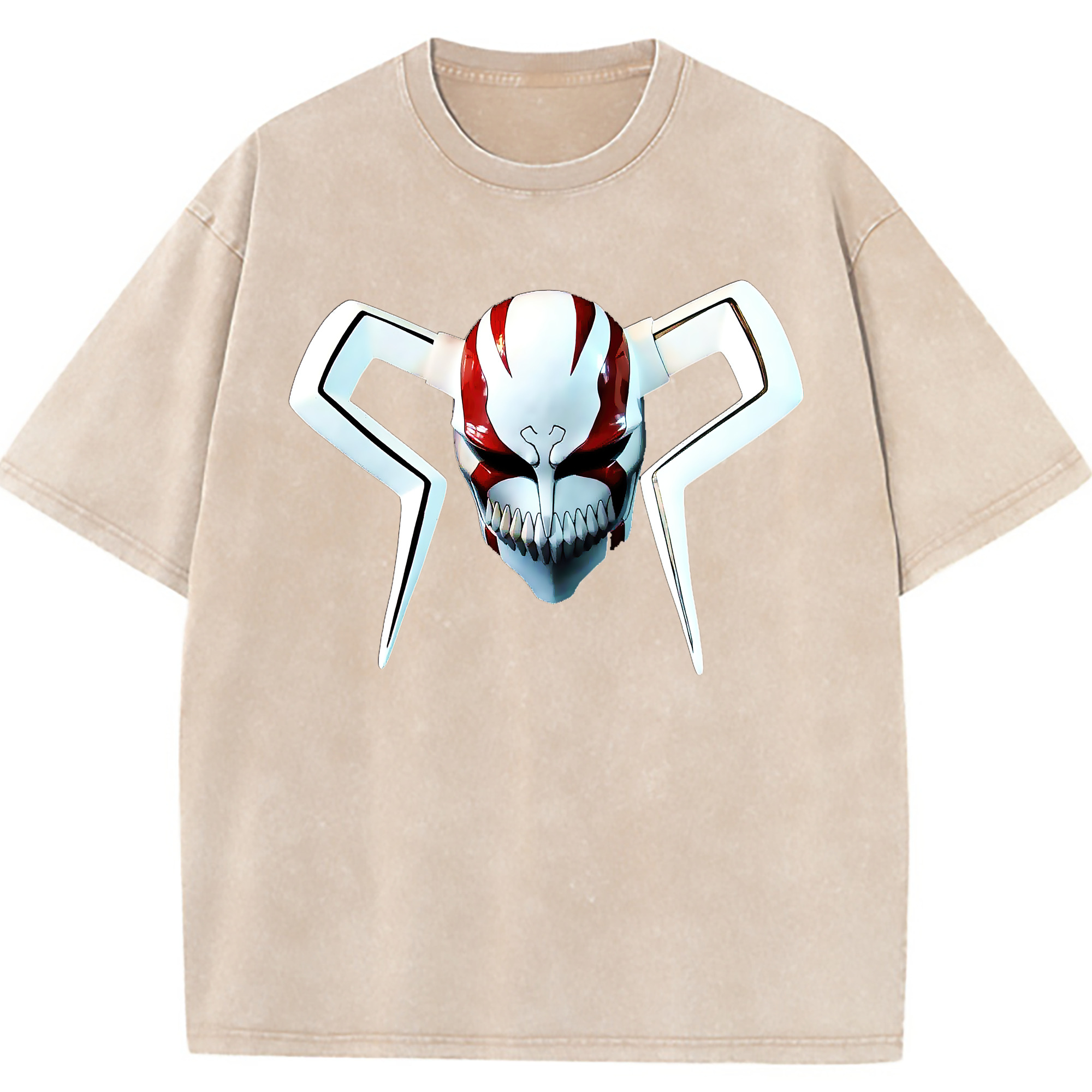 （画像用） ブリーチ 黒崎一護（くろさき いちご）BLEACH Kurosaki Ichigo 綿100% ヴィンテージ風 半袖Tシャツ（フロントプリント）