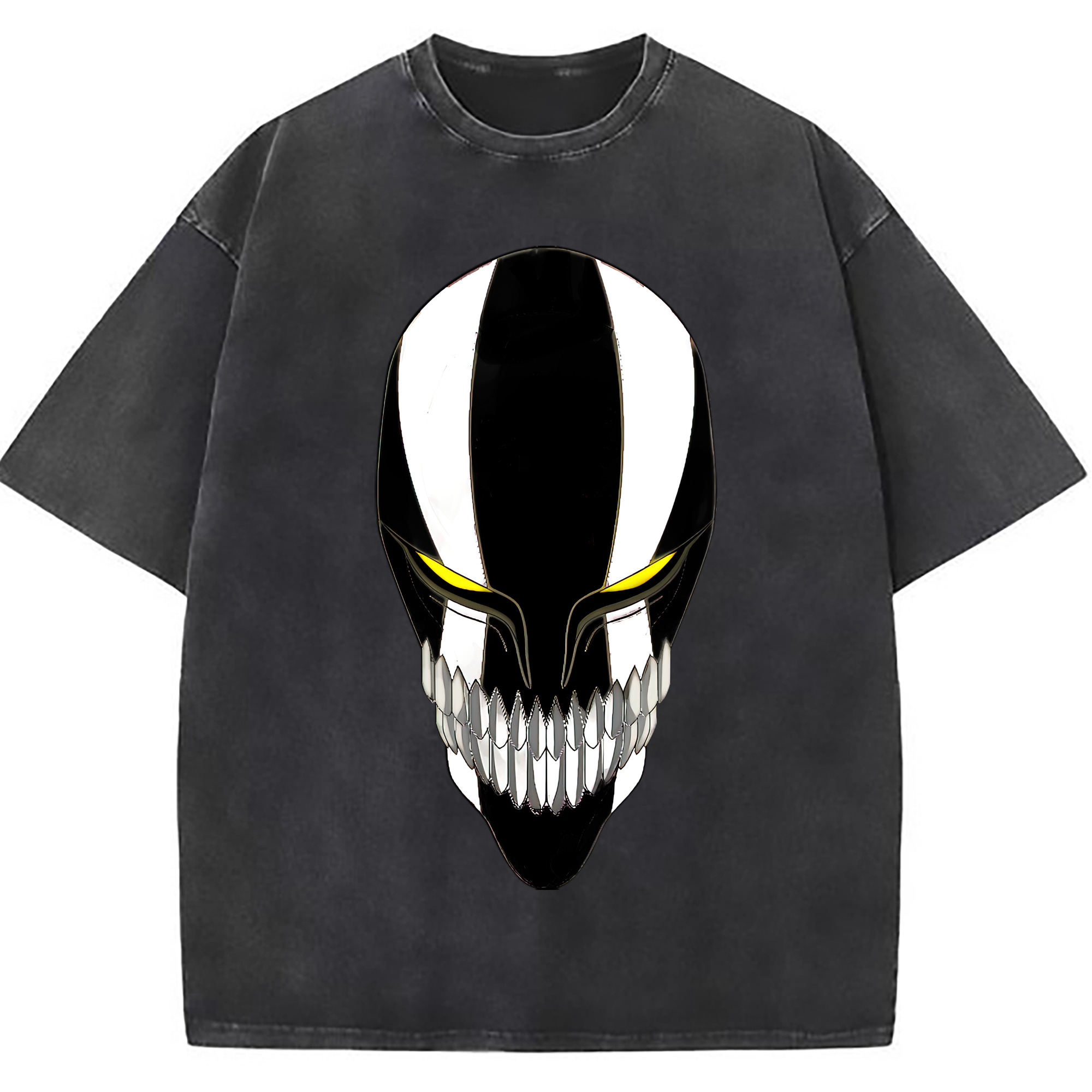 （画像用） ブリーチ 黒崎一護（くろさき いちご）BLEACH Kurosaki Ichigo 綿100% ヴィンテージ風 半袖Tシャツ（フロントプリント）