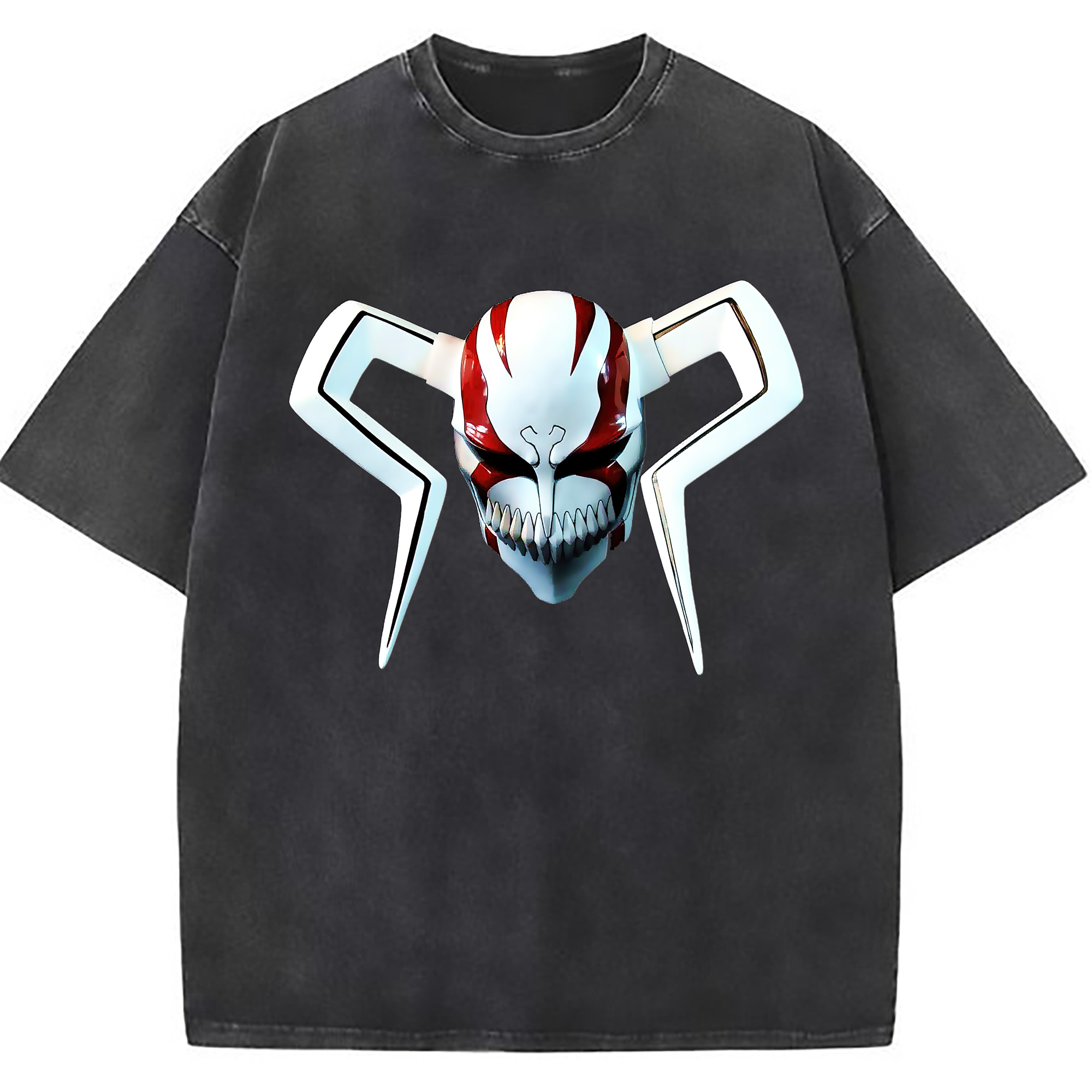 （画像用） ブリーチ 黒崎一護（くろさき いちご）BLEACH Kurosaki Ichigo 綿100% ヴィンテージ風 半袖Tシャツ（フロントプリント）