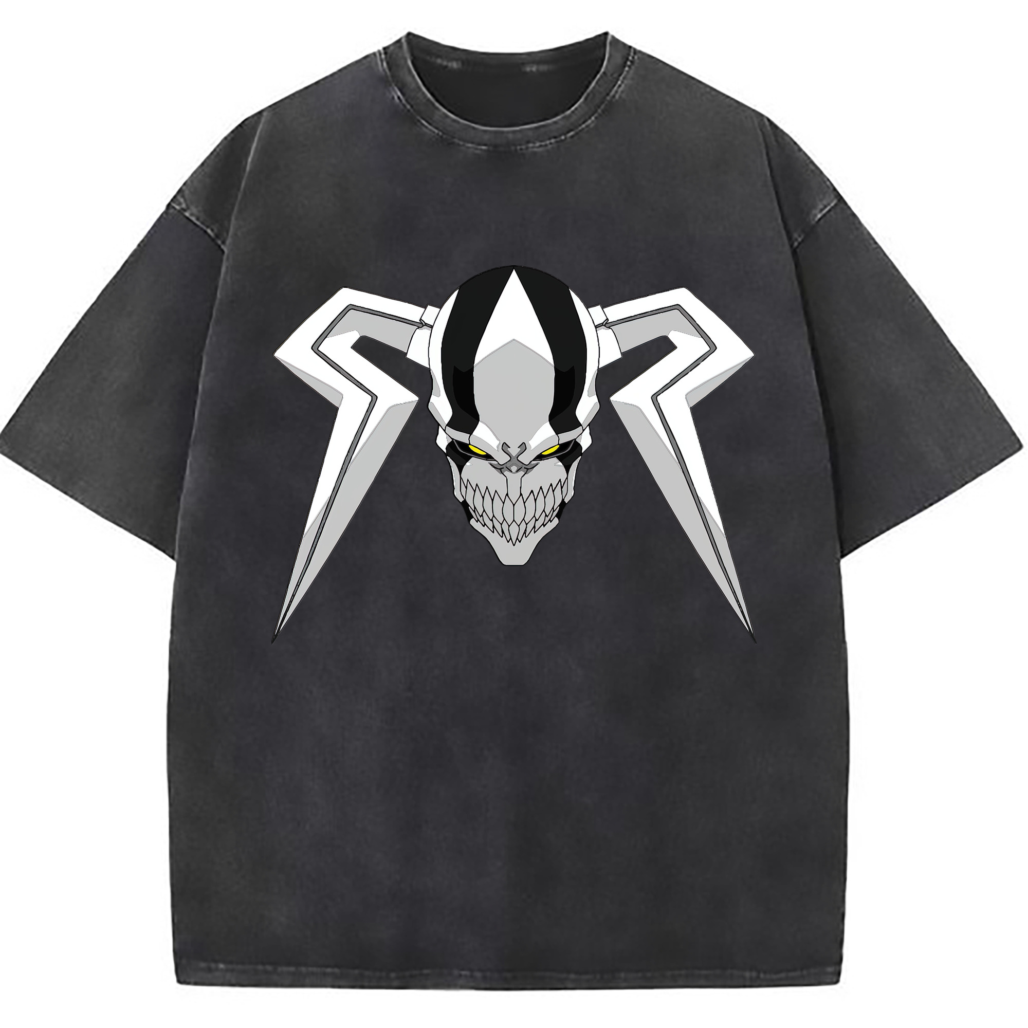 （画像用） ブリーチ 黒崎一護（くろさき いちご）BLEACH Kurosaki Ichigo 綿100% ヴィンテージ風 半袖Tシャツ（フロントプリント）
