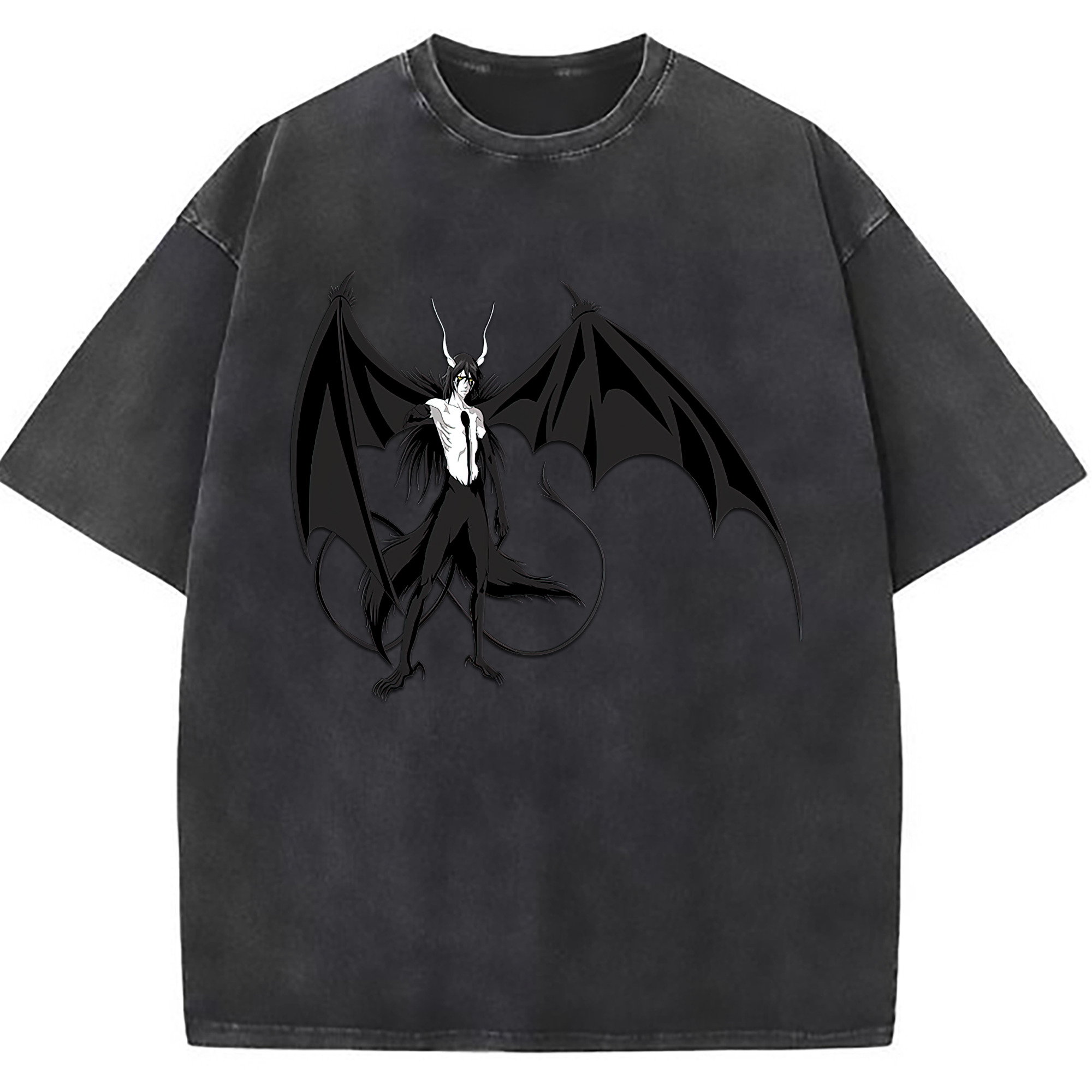 （画像用） ブリーチ ウルキオラ·シファー BLEACH Ulquiorra cifer 綿100% ヴィンテージ風 半袖Tシャツ（フロントプリント）