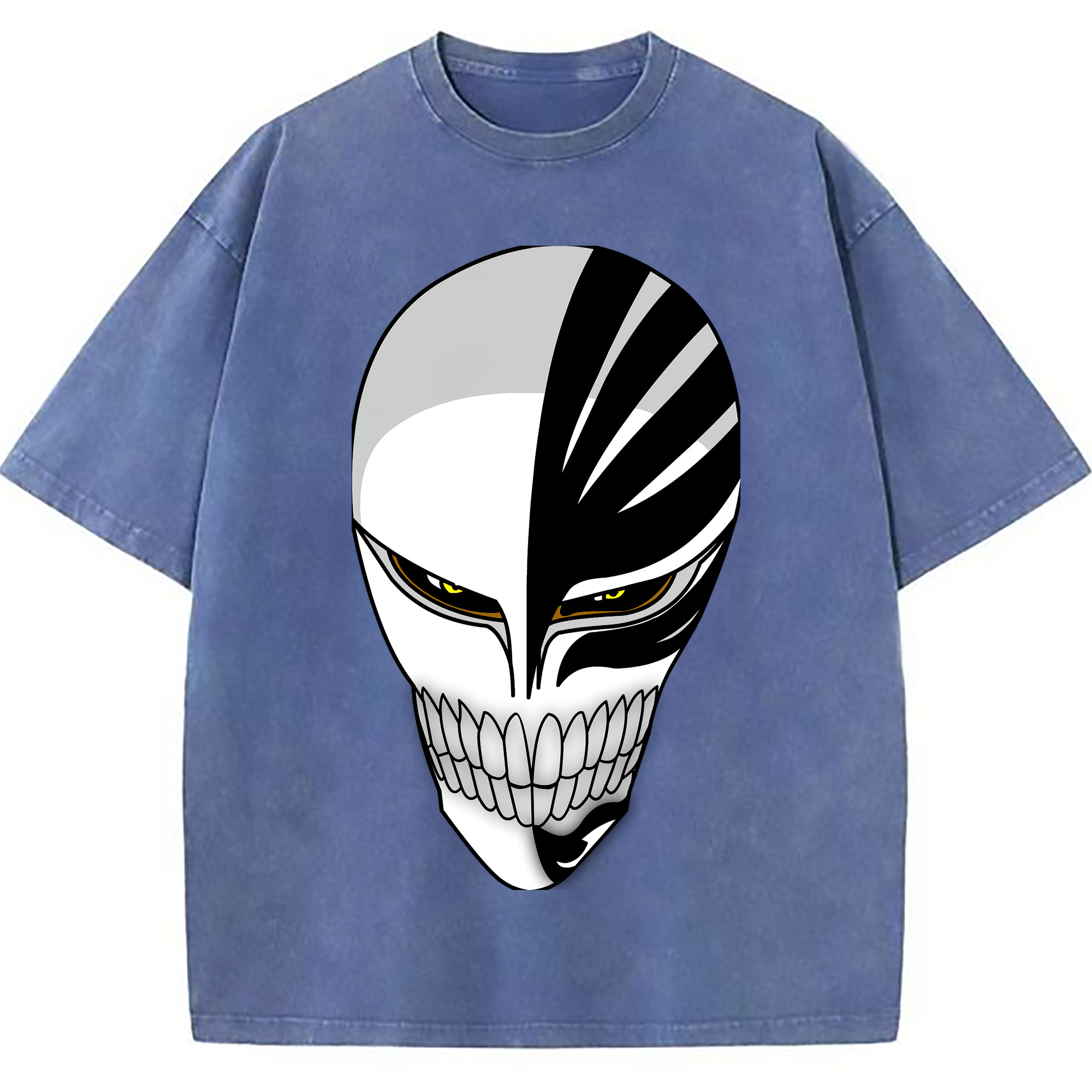 （画像用） ブリーチ 黒崎一護（くろさき いちご）BLEACH Kurosaki Ichigo 綿100% ヴィンテージ風 半袖Tシャツ（フロントプリント）