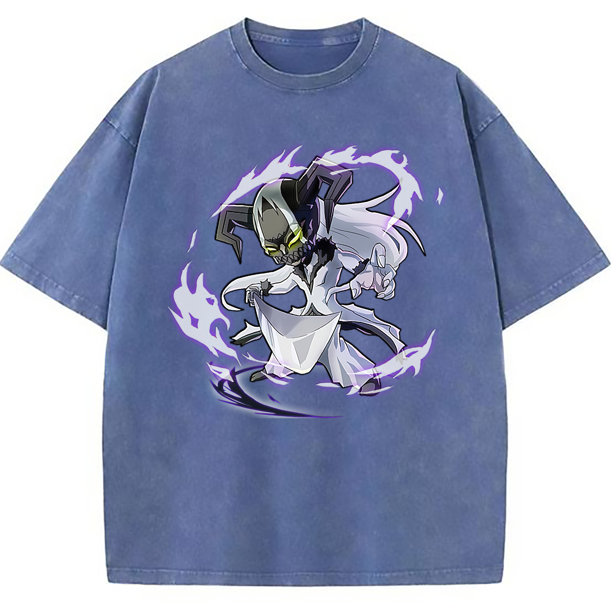 （画像用） ブリーチ 黒崎一護（くろさき いちご）BLEACH Kurosaki Ichigo 綿100% ヴィンテージ風 半袖Tシャツ（フロントプリント）