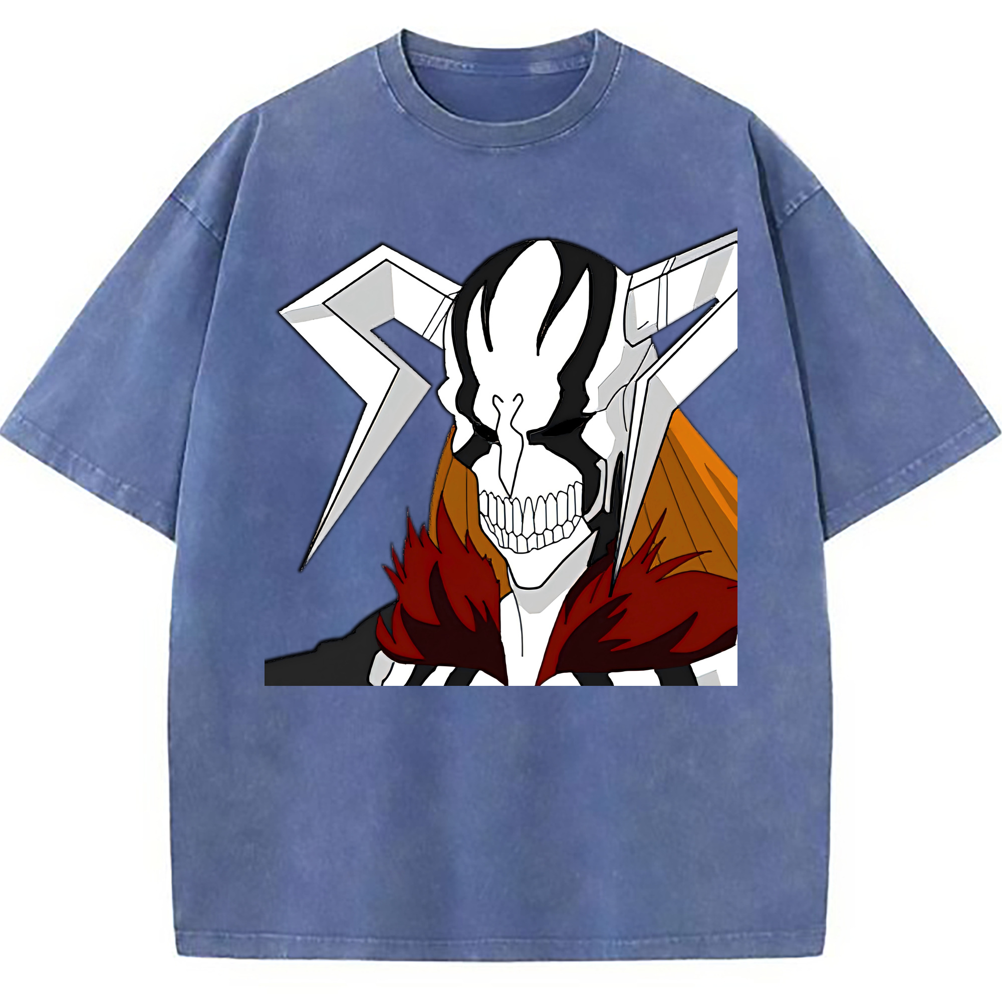 （画像用） ブリーチ 黒崎一護（くろさき いちご）BLEACH Kurosaki Ichigo 綿100% ヴィンテージ風 半袖Tシャツ（フロントプリント）