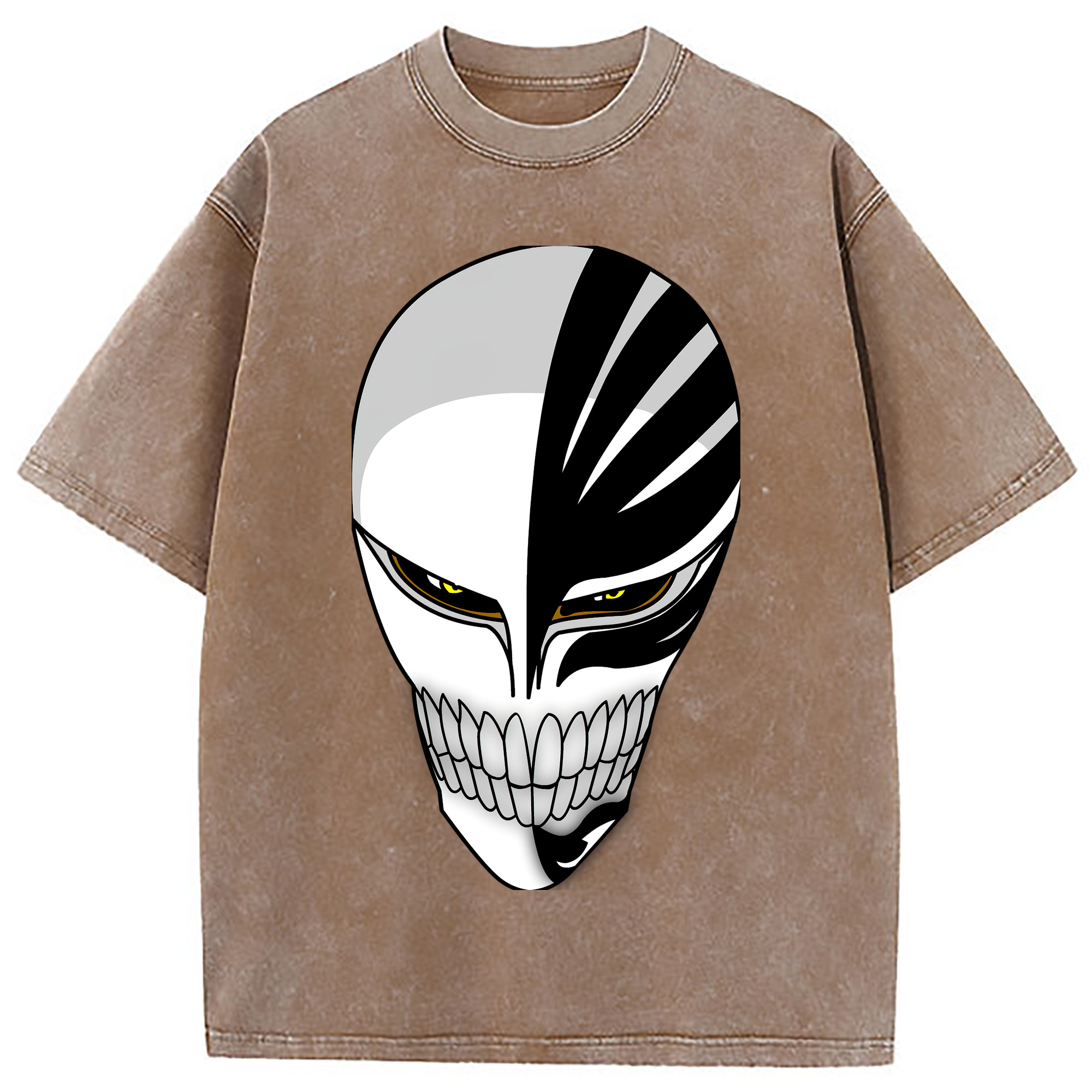 （画像用） ブリーチ 黒崎一護（くろさき いちご）BLEACH Kurosaki Ichigo 綿100% ヴィンテージ風 半袖Tシャツ（フロントプリント）
