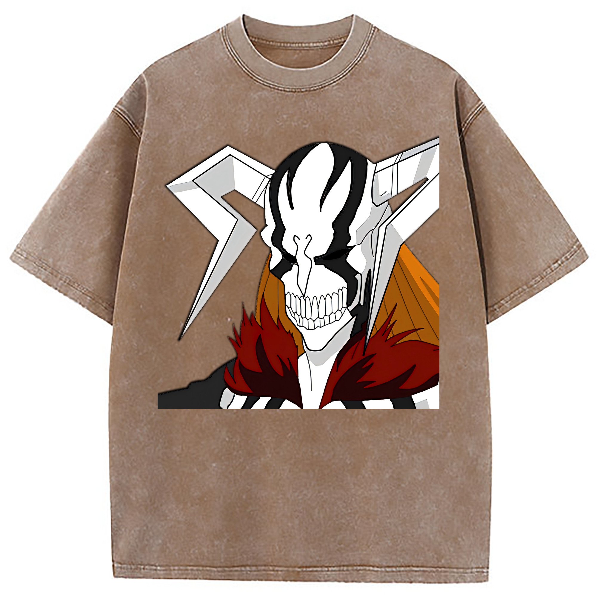 （画像用） ブリーチ 黒崎一護（くろさき いちご）BLEACH Kurosaki Ichigo 綿100% ヴィンテージ風 半袖Tシャツ（フロントプリント）