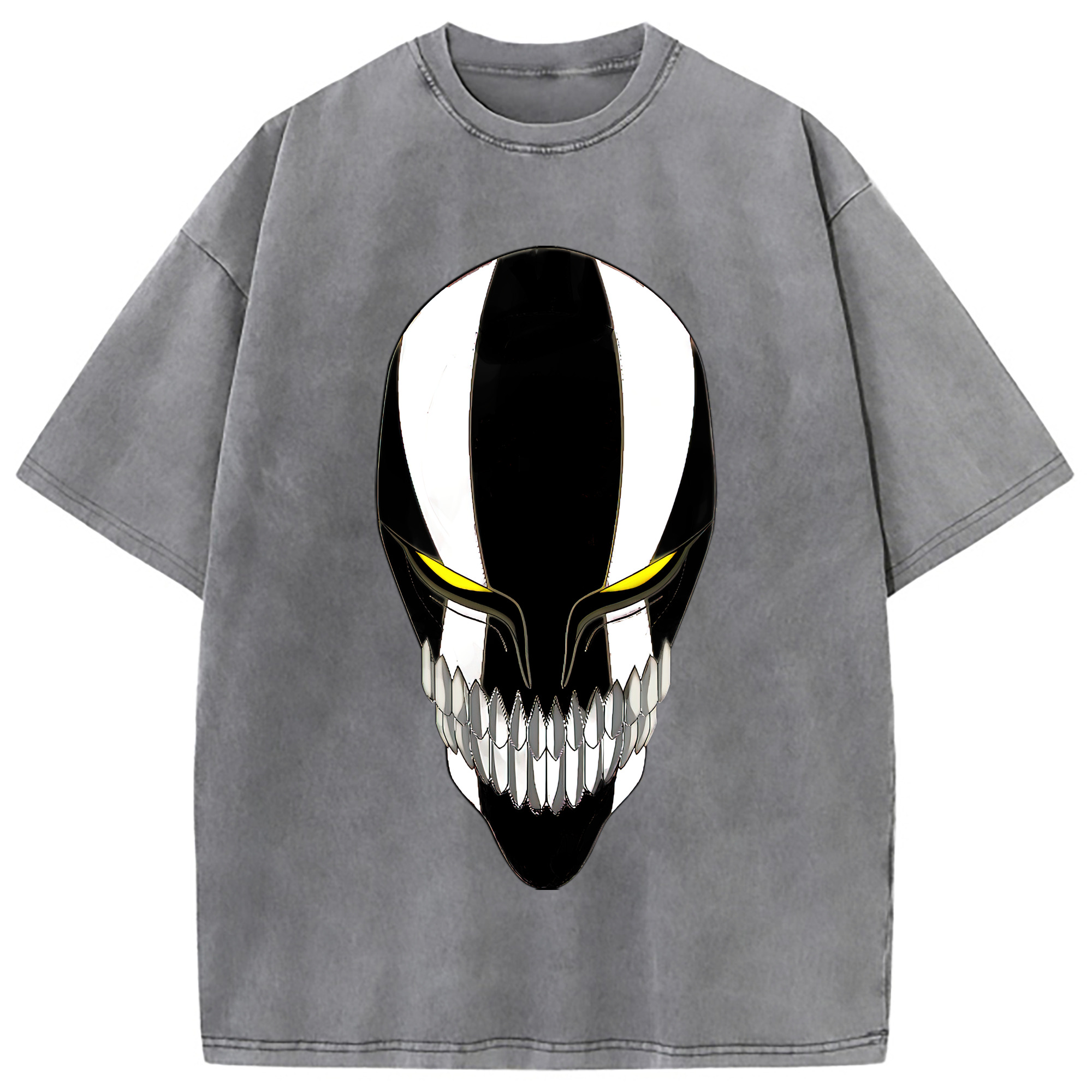 （画像用） ブリーチ 黒崎一護（くろさき いちご）BLEACH Kurosaki Ichigo 綿100% ヴィンテージ風 半袖Tシャツ（フロントプリント）