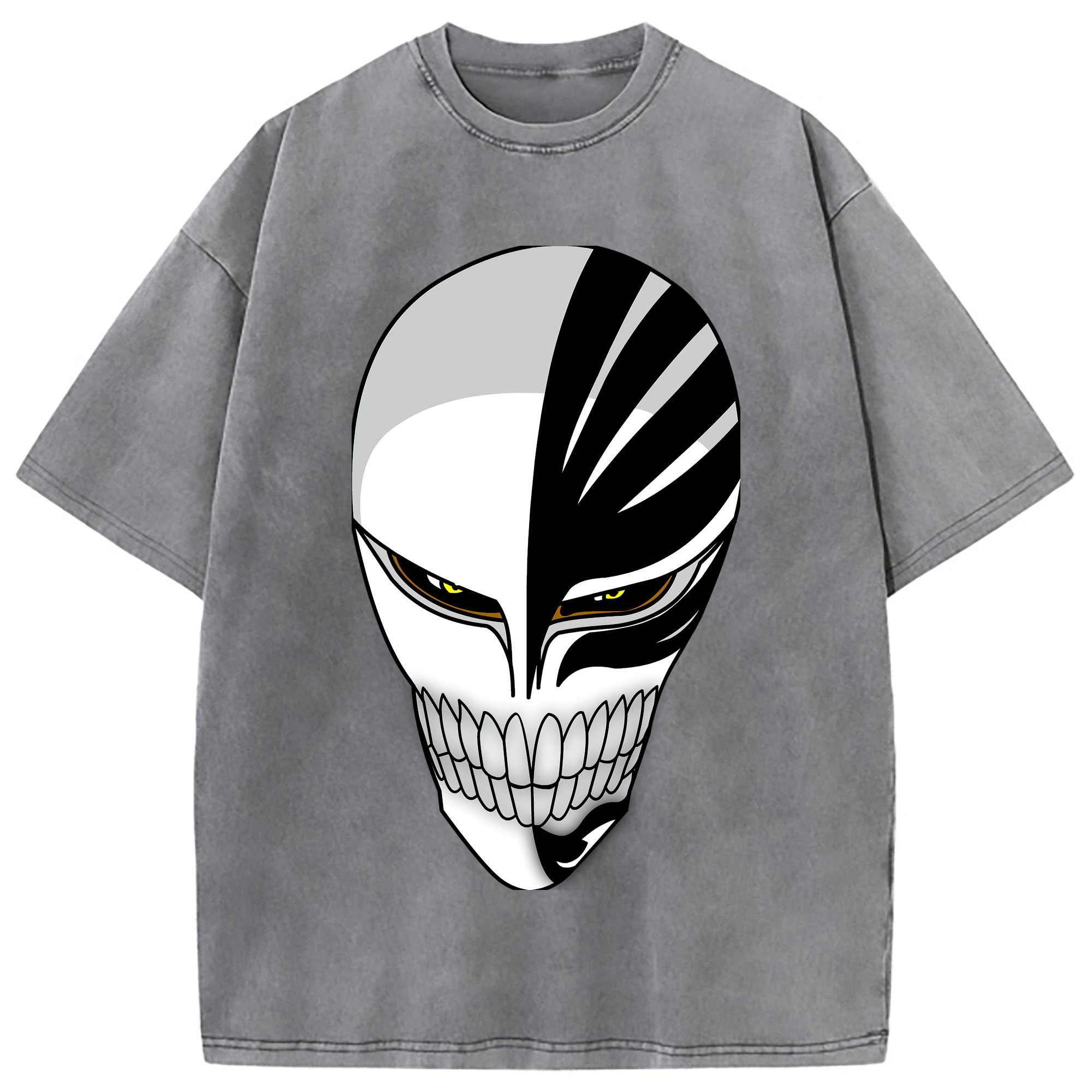 （画像用） ブリーチ 黒崎一護（くろさき いちご）BLEACH Kurosaki Ichigo 綿100% ヴィンテージ風 半袖Tシャツ（フロントプリント）