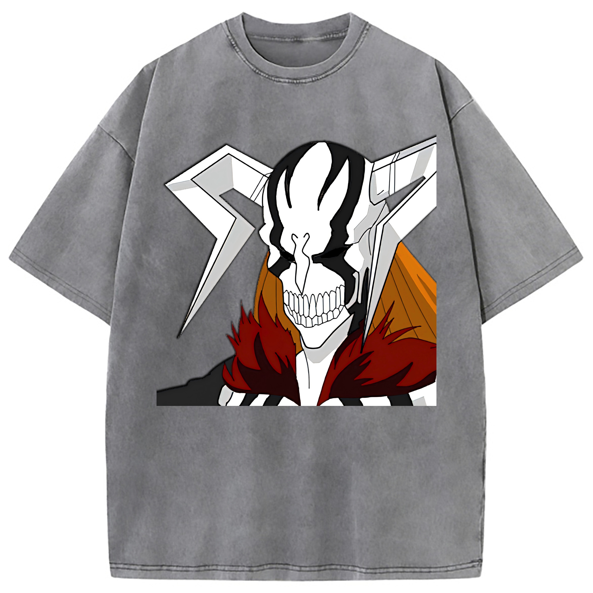 （画像用） ブリーチ 黒崎一護（くろさき いちご）BLEACH Kurosaki Ichigo 綿100% ヴィンテージ風 半袖Tシャツ（フロントプリント）