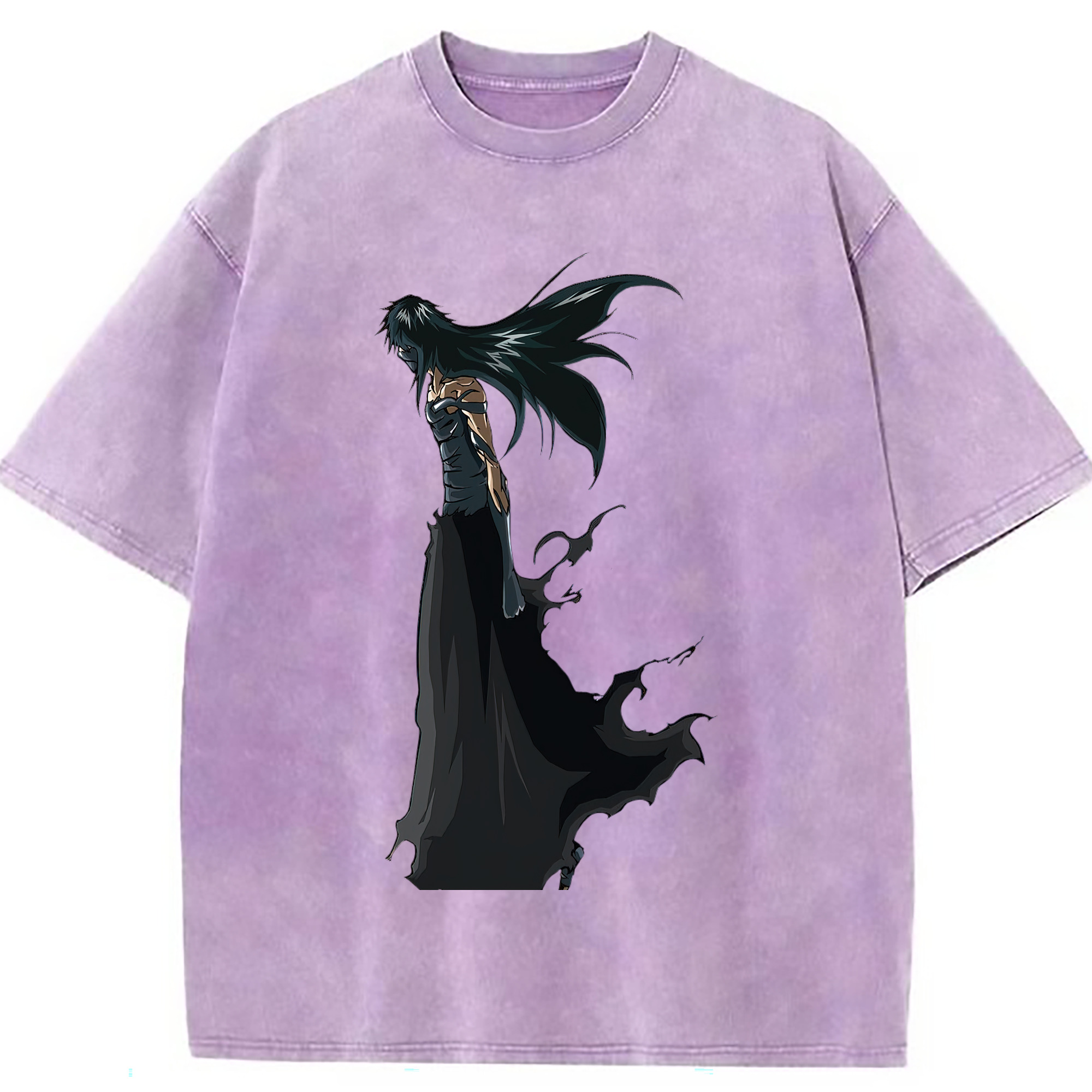 （画像用） ブリーチ 黒崎一護（くろさき いちご）BLEACH Kurosaki Ichigo 綿100% ヴィンテージ風 半袖Tシャツ（フロントプリント）