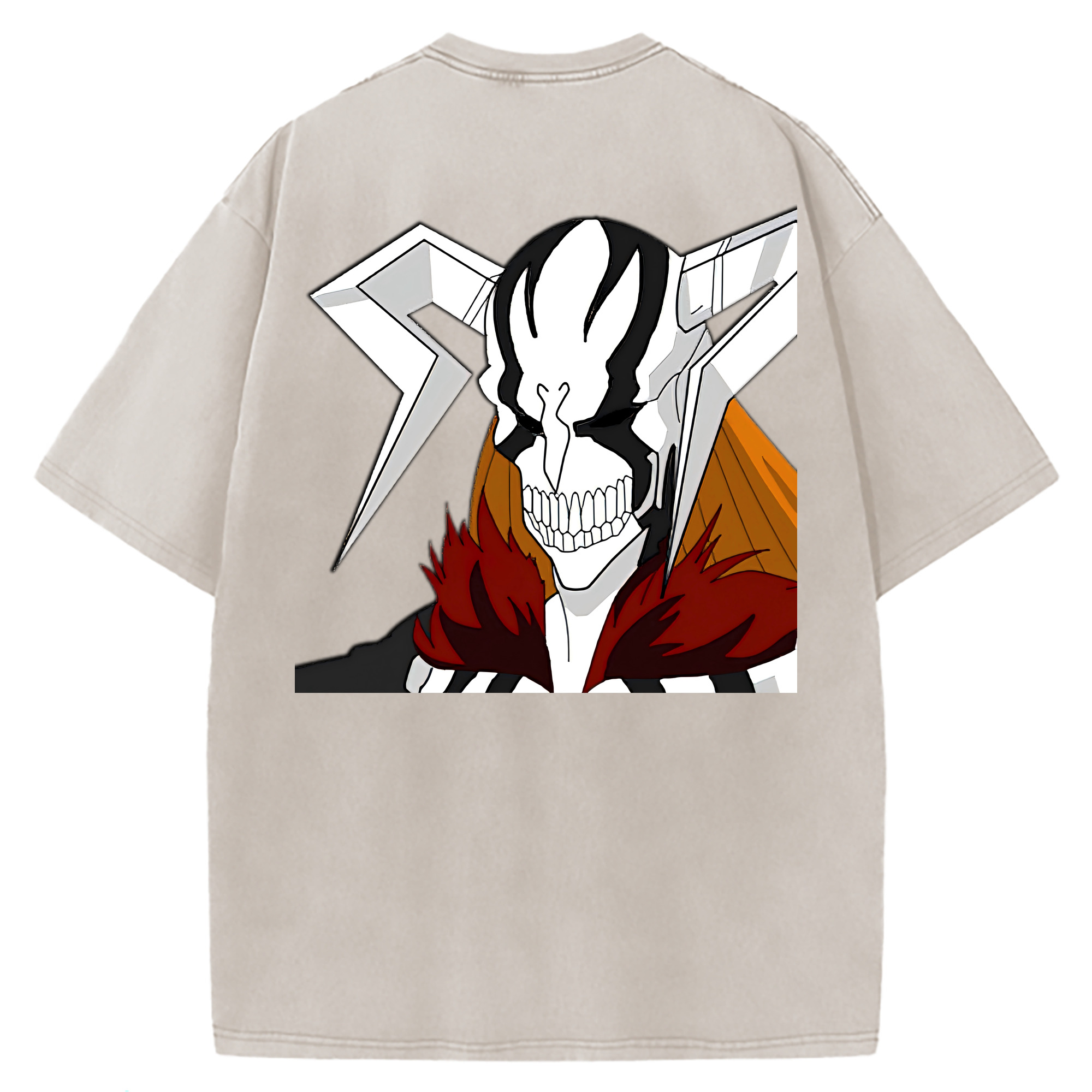 （画像用） ブリーチ 黒崎一護（くろさき いちご）BLEACH Kurosaki Ichigo 綿100% ヴィンテージ風 半袖Tシャツ（背面プリント）